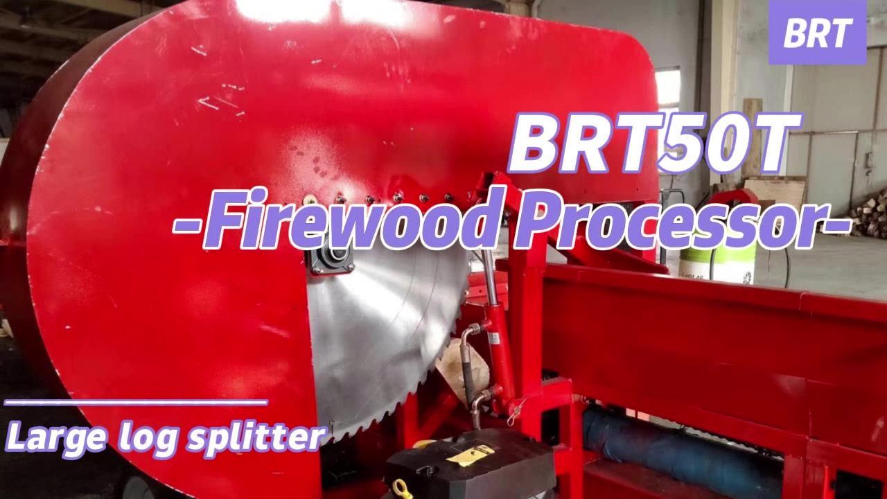 50 Ton Large Circular Blade Saw Wood Processor With Log Deck Log
