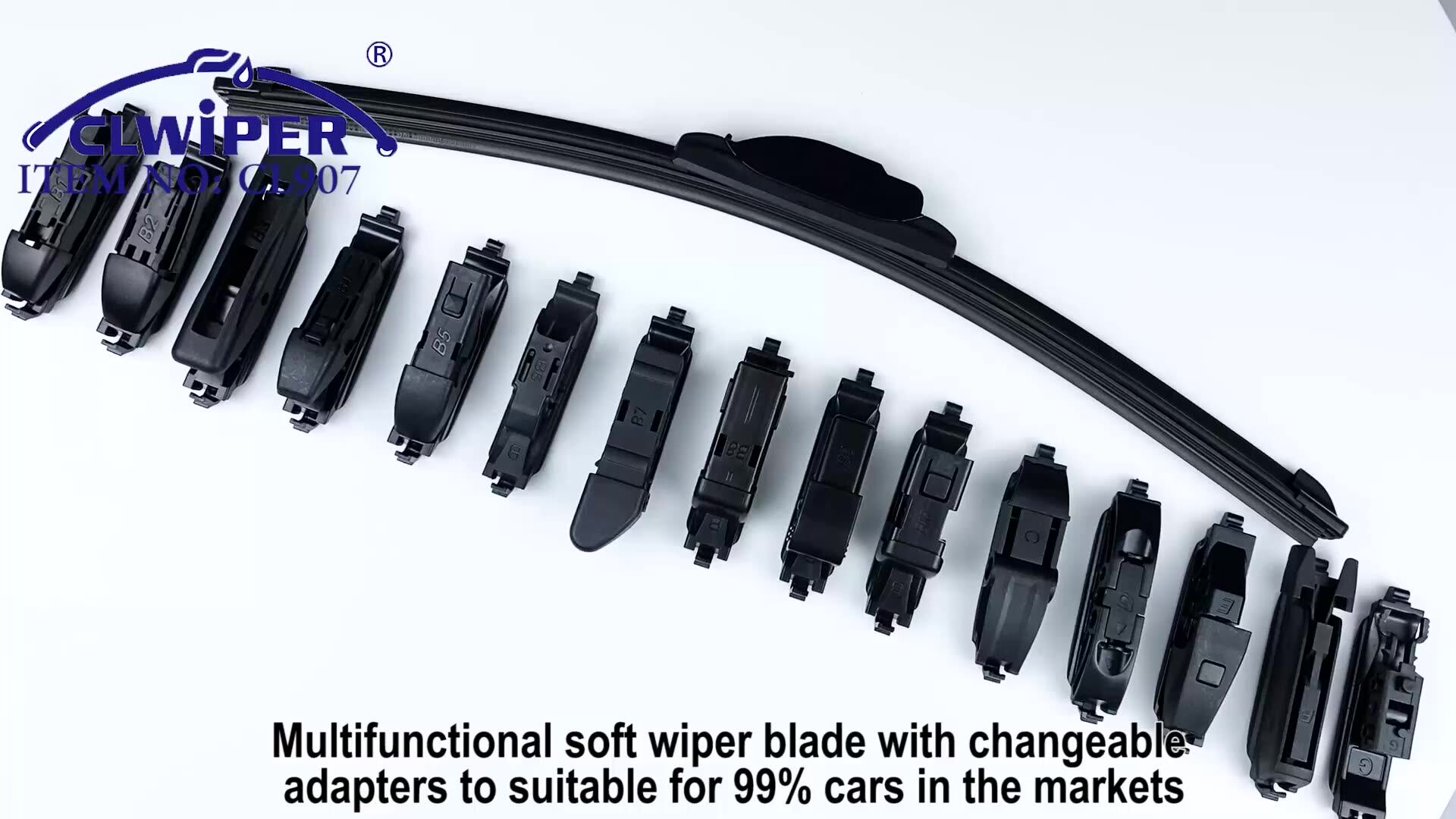 Clwiper Cl907 Multifunctional With 16 Adapters Soft Universal