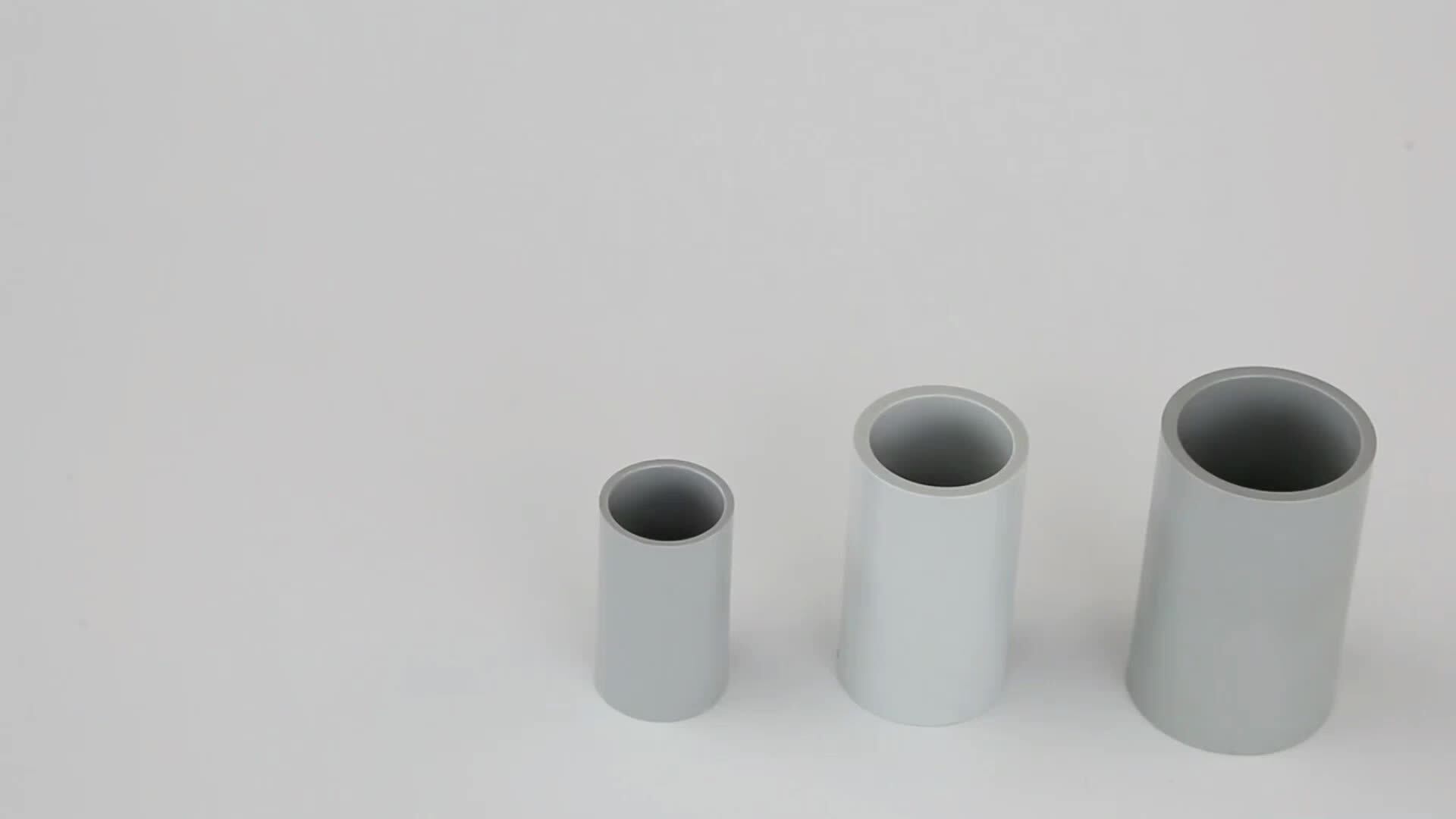 China Plastic Electrical Pvc Pipe Fittings Rigid Conduit T Bend Elbow