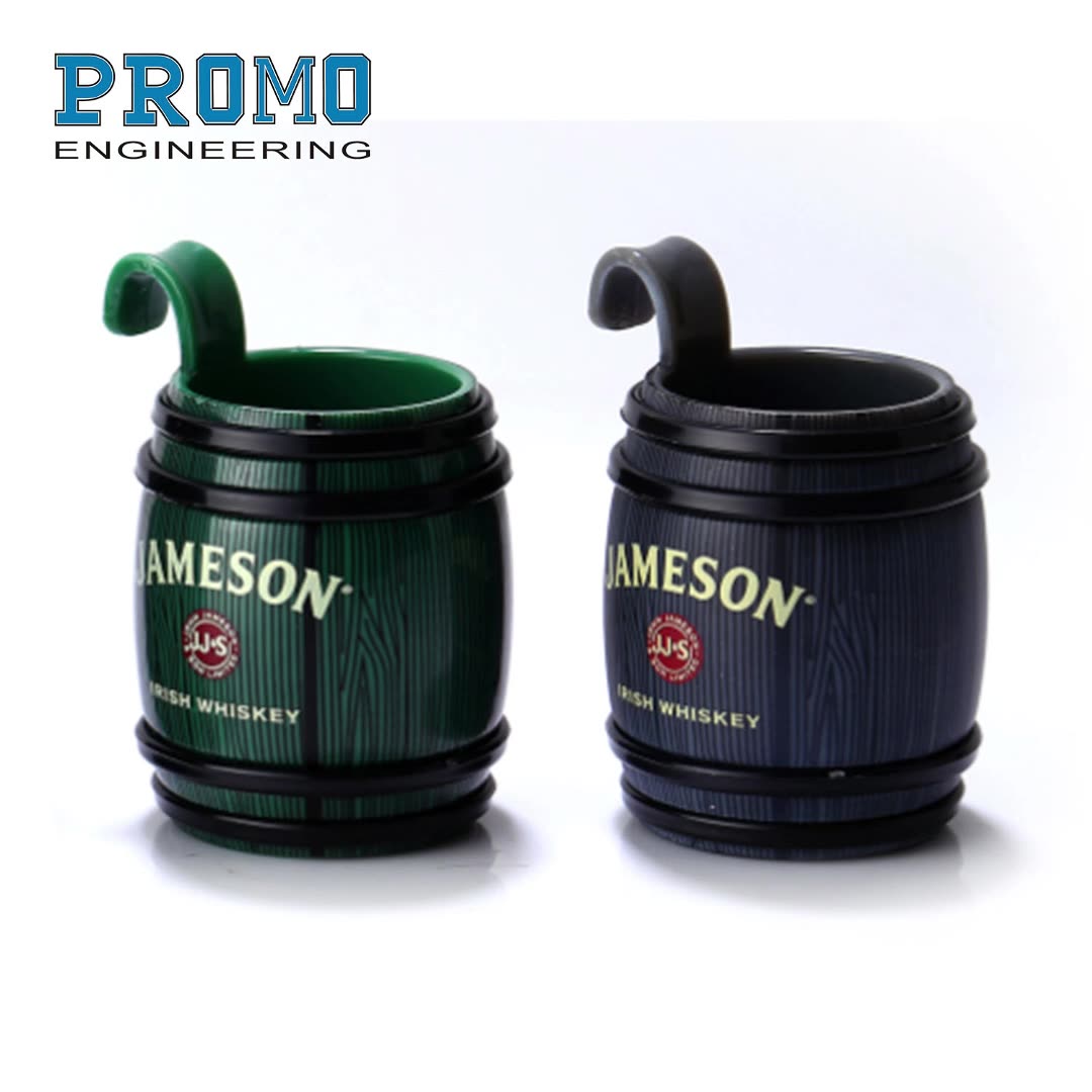 Factory Direct Creative Cask Type Whiskey Glass Shot Glass Plastic Wine