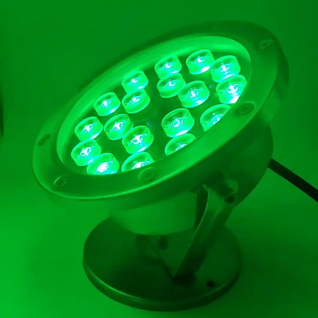 Color Change Rgb Dmx Control 54w Dc24v Ip68 Underwater Super Bright Led