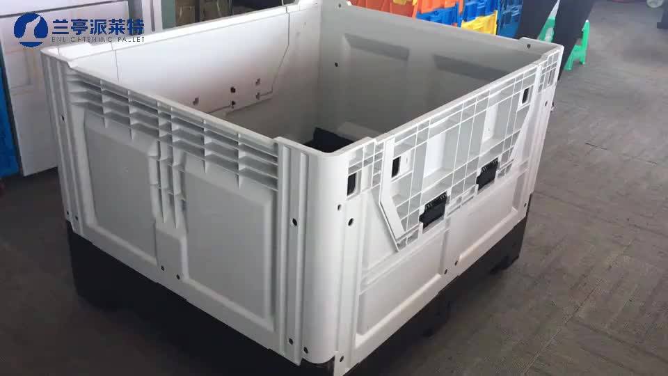 Garment Industry Use Heavy Duty 700l Foldable Solid Plastic Pallet Container Storage Buy
