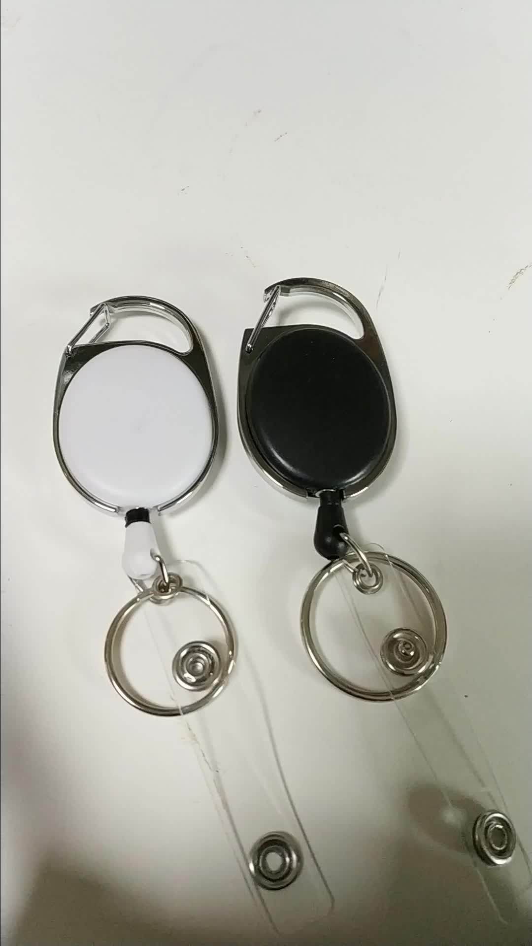 Wholesale Retractable Plastic Yoyo Keychain Card Holder Id Badge Reel