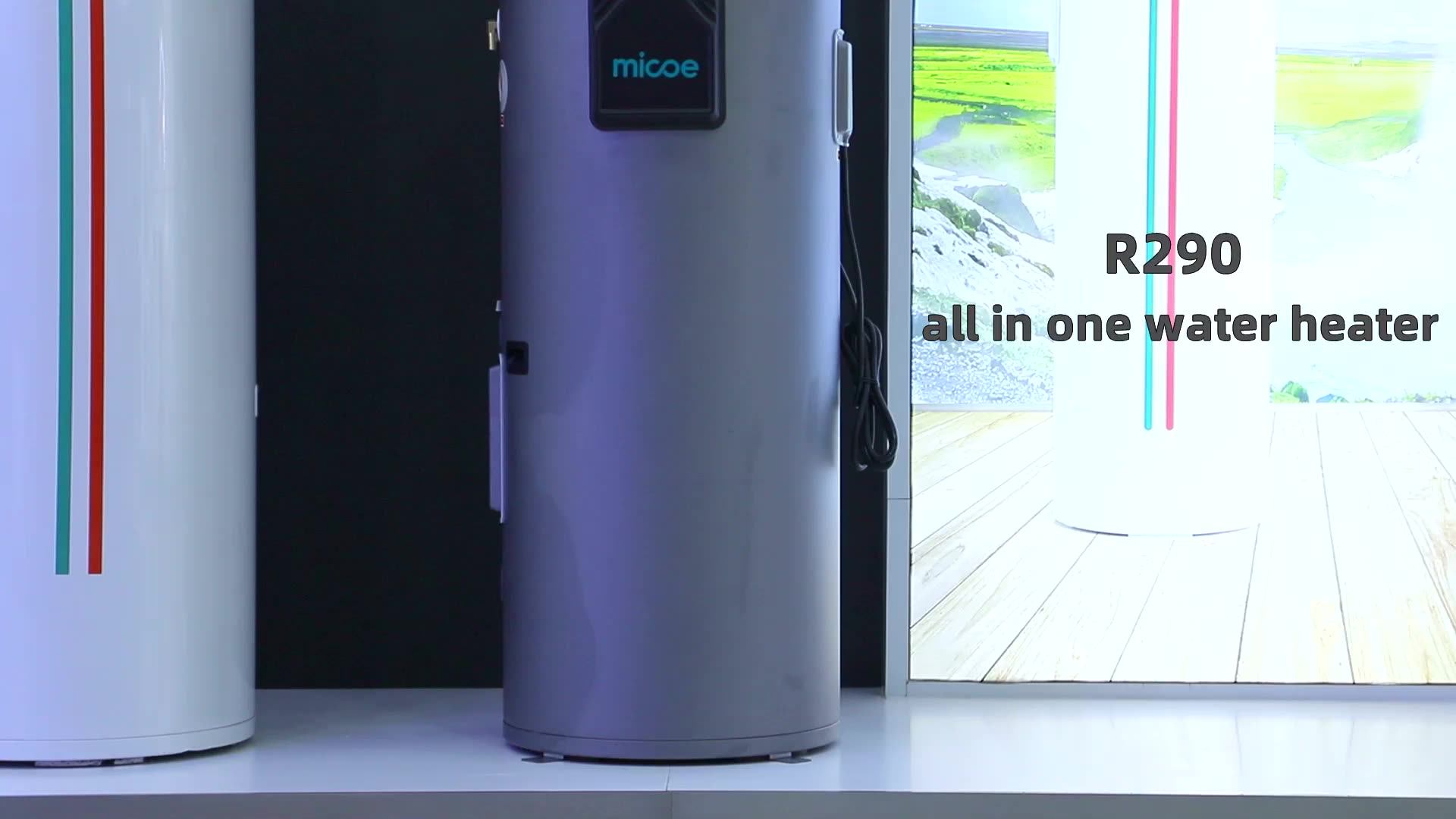 Micoe Australian Wifi R290 R134a 75 Degree Air To Water All In One Heat Pump 200l 2.4kw Wifi