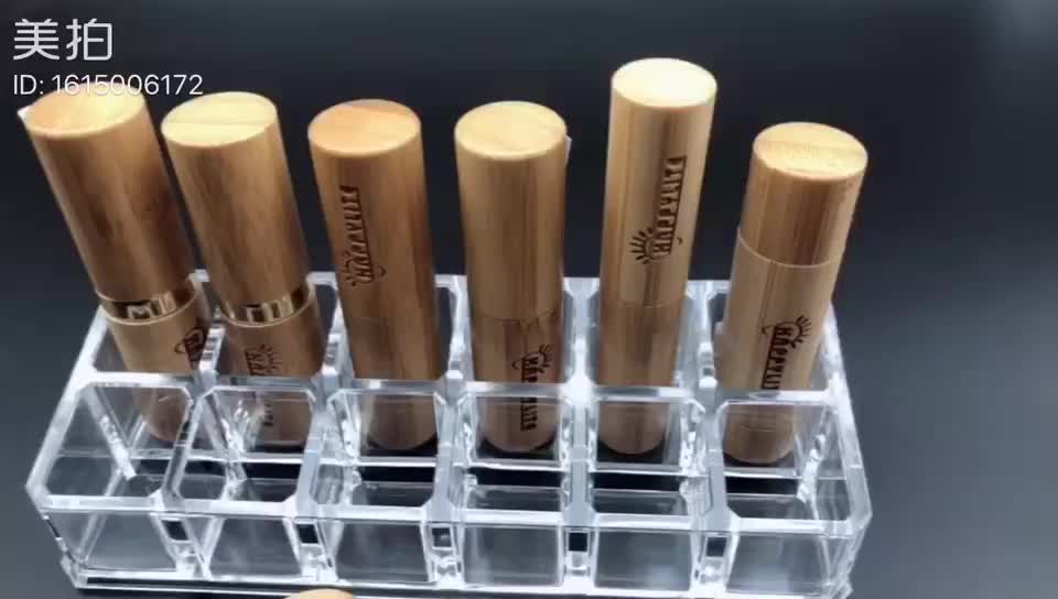 Empty Bamboo  Diy Lipstick Lip Balm Gloss Tubes Containers 