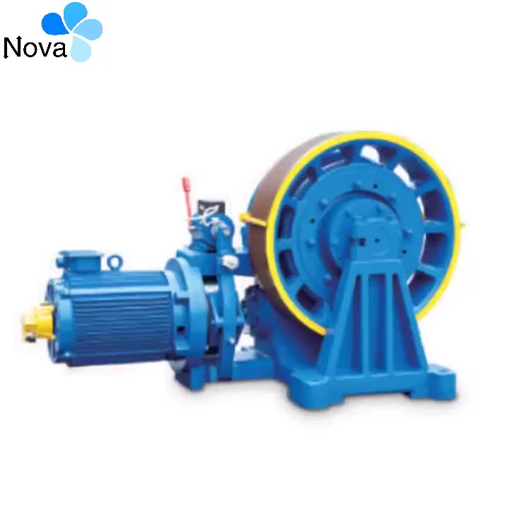 China Manufacture Vvvf Elevator Electric Geared Traction Motor For