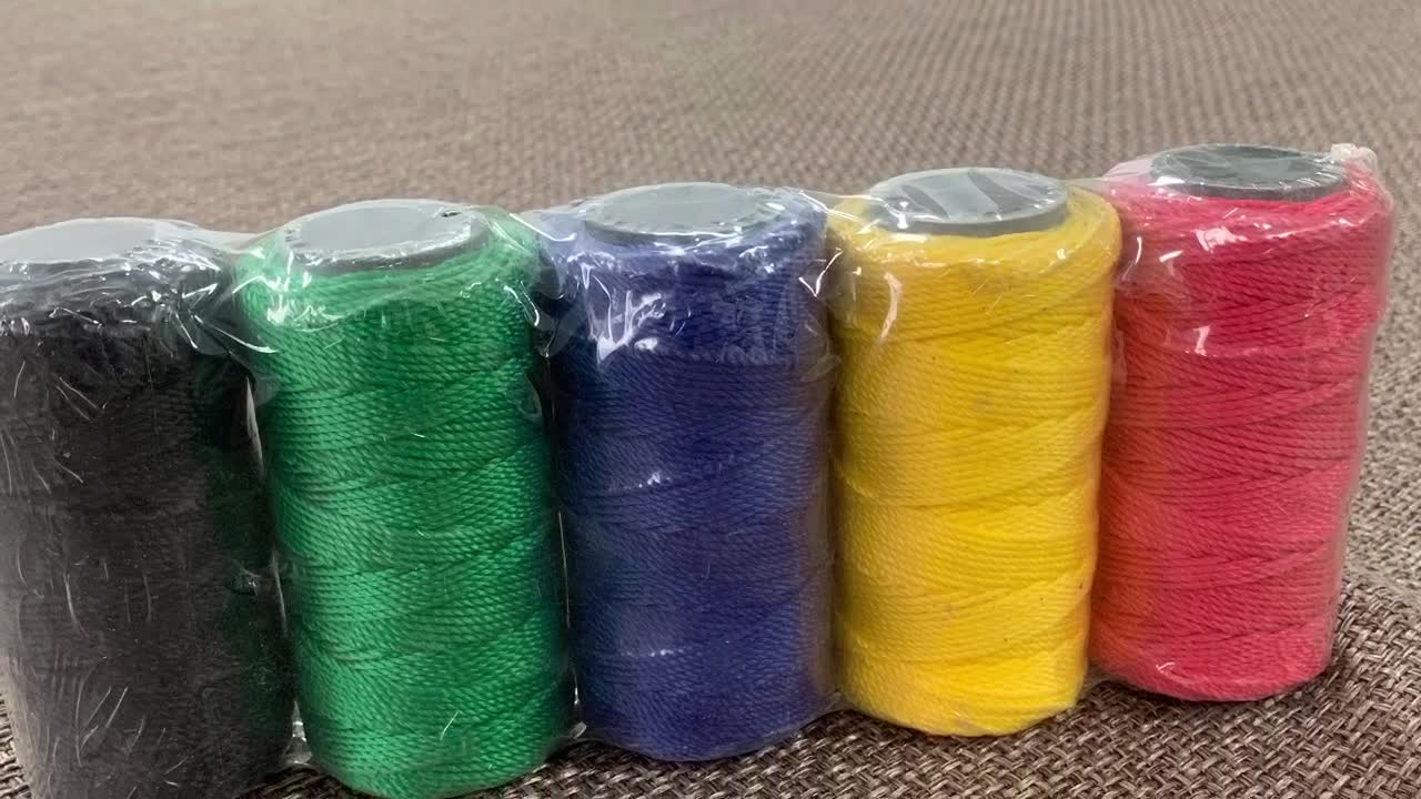 Nylon Twine 210d/2120 Fishing Twist Rope Rolls Customized Length White