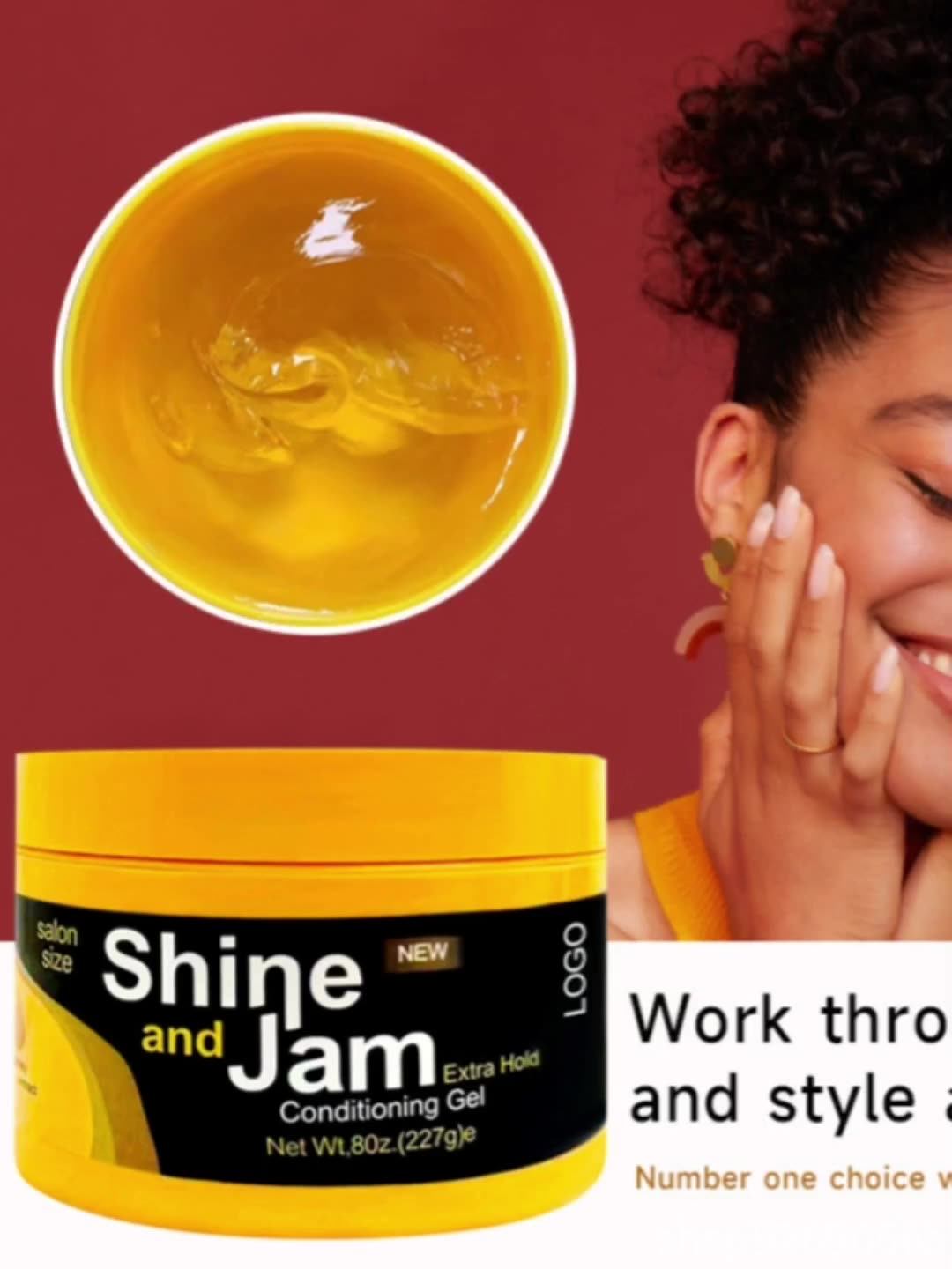 Wholesale Natural Women Edge Control Styling Braiding Jam Gel Loc N Twist Braid Gel Private