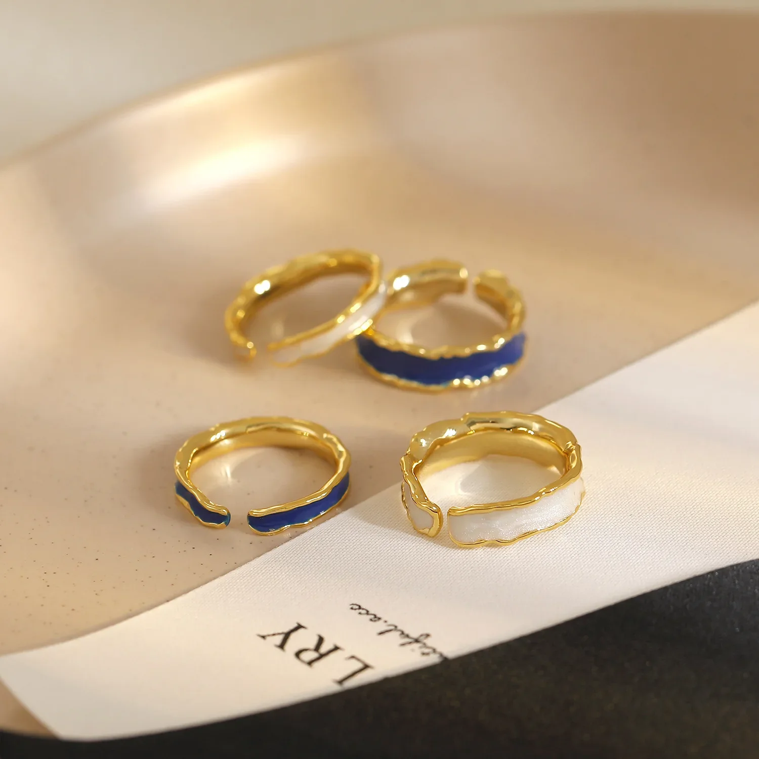 Retro brand small design fashionable universal ring