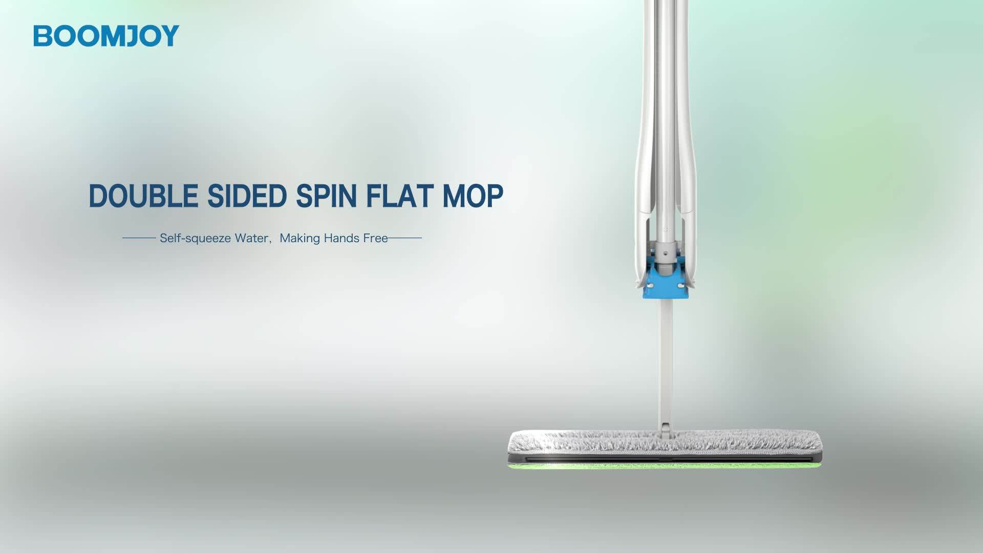 Boomjoy F9 Double Side Hand Free Water Squeeze Mops As Seen On Tv