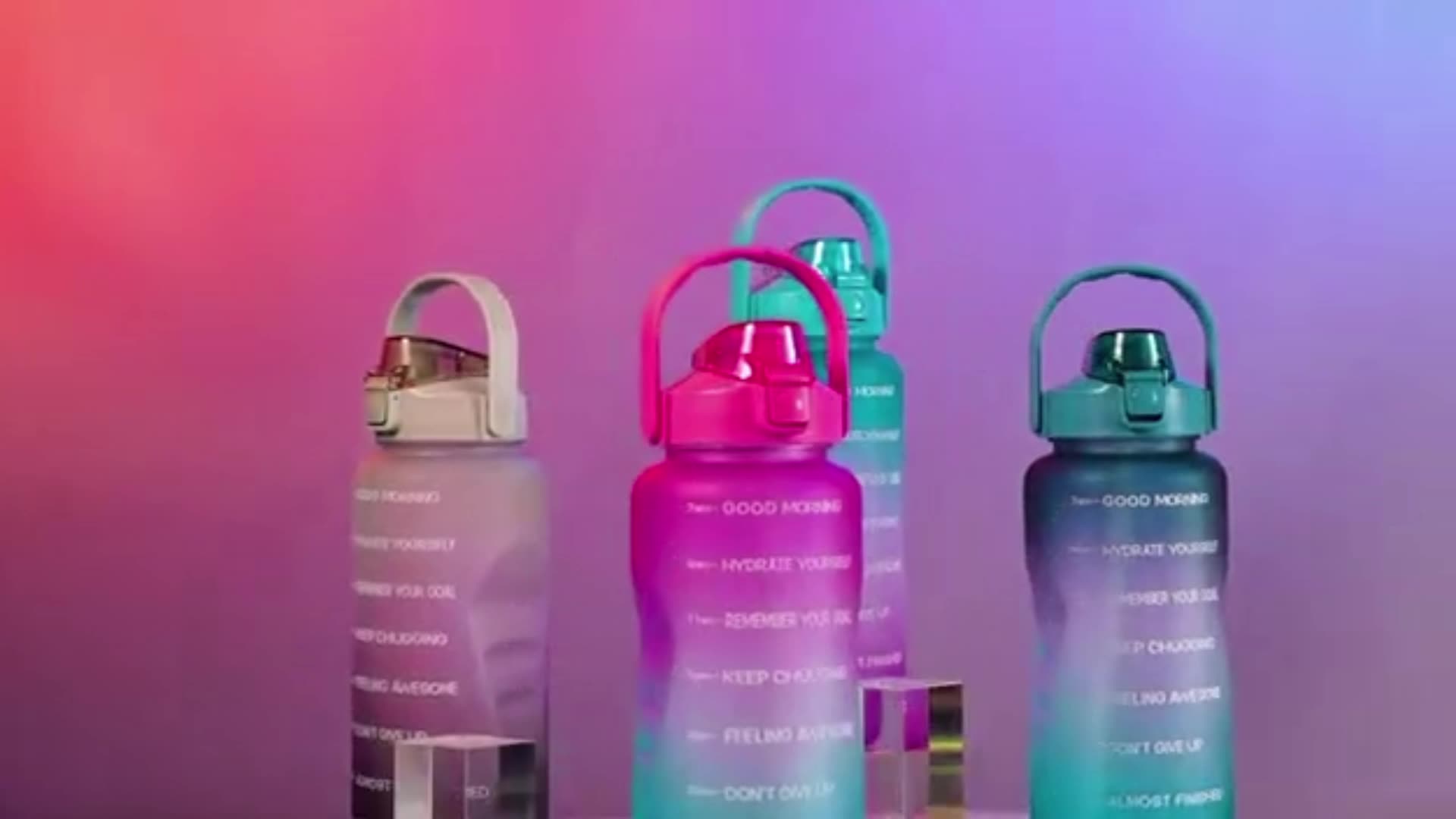 Outdoor Half Gallon Drinking Water Bottle Sports Plastic Water Bottles