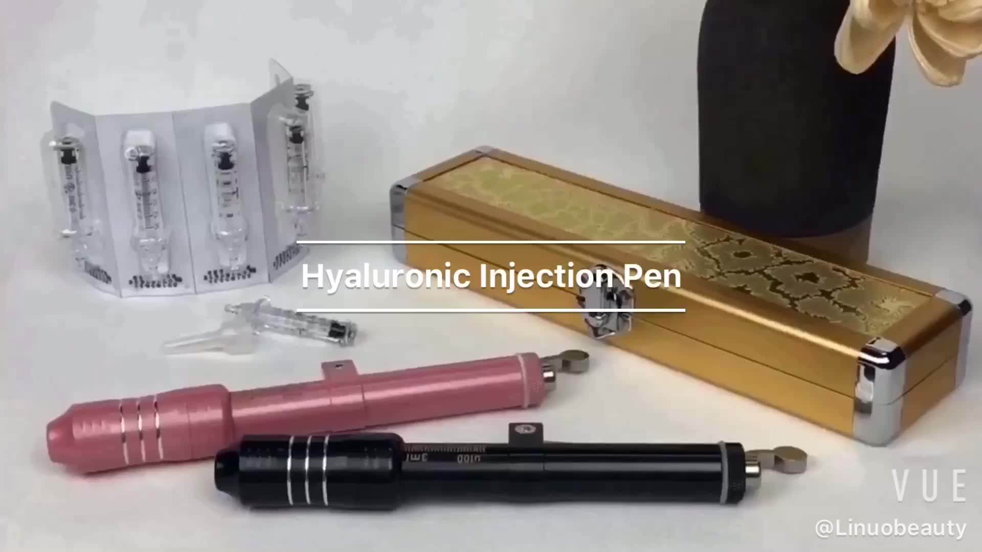 Newest Black/pink No Needle Injection Pen Hyaluronic Acid Lip Filler
