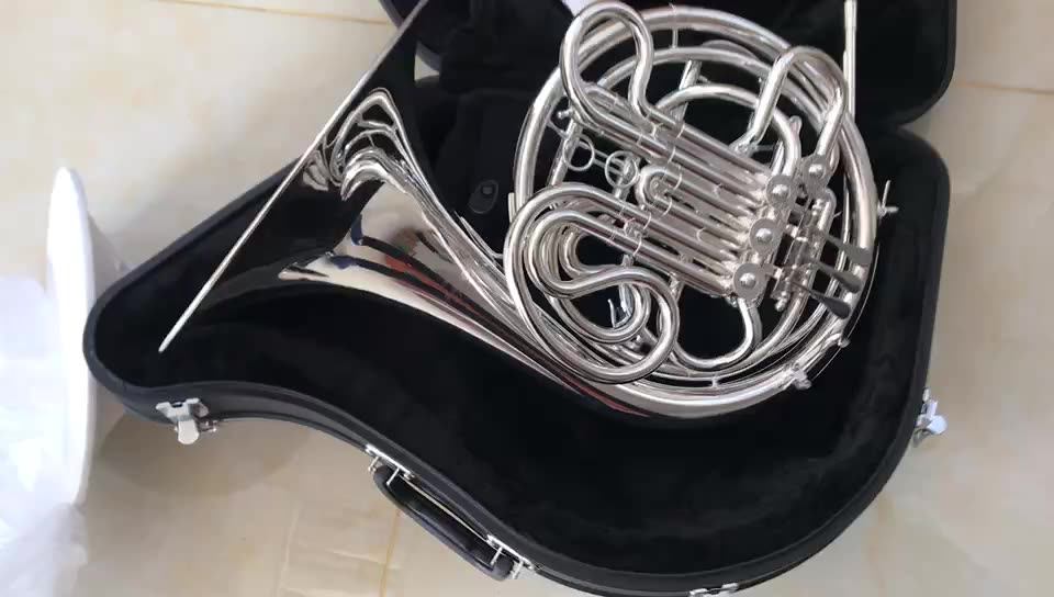 Seasound Factory Oem Cheap Bb/f 4 Keys Double Gold French Horn Jyfh940