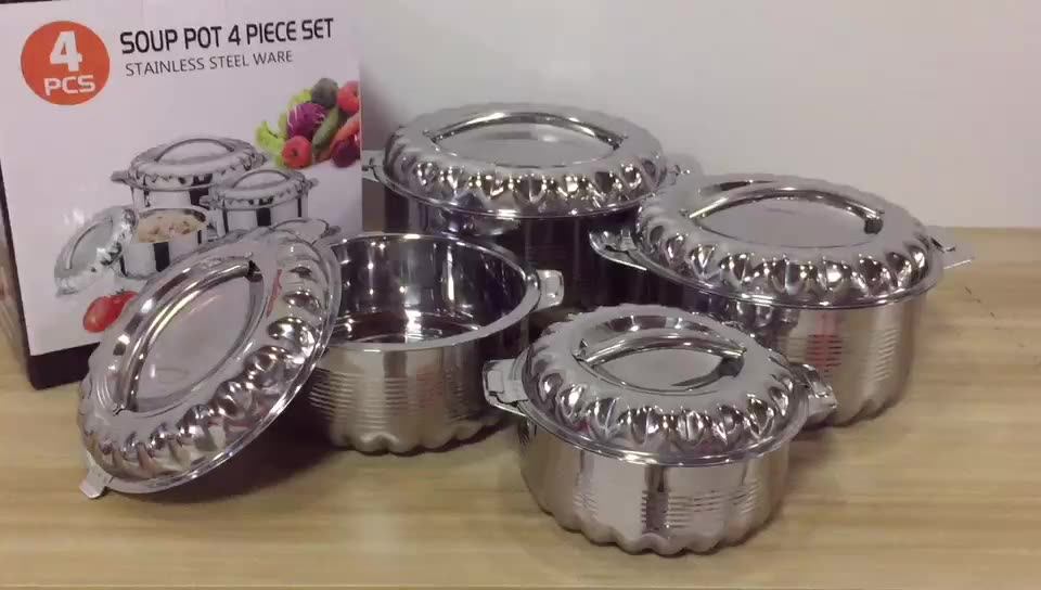 Stainless Steel Party Food Container Double Heat Preservation Pot Lunch