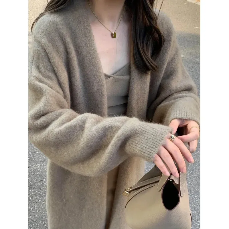 Кардиган, милый цветной свитер, куртка, oversize
