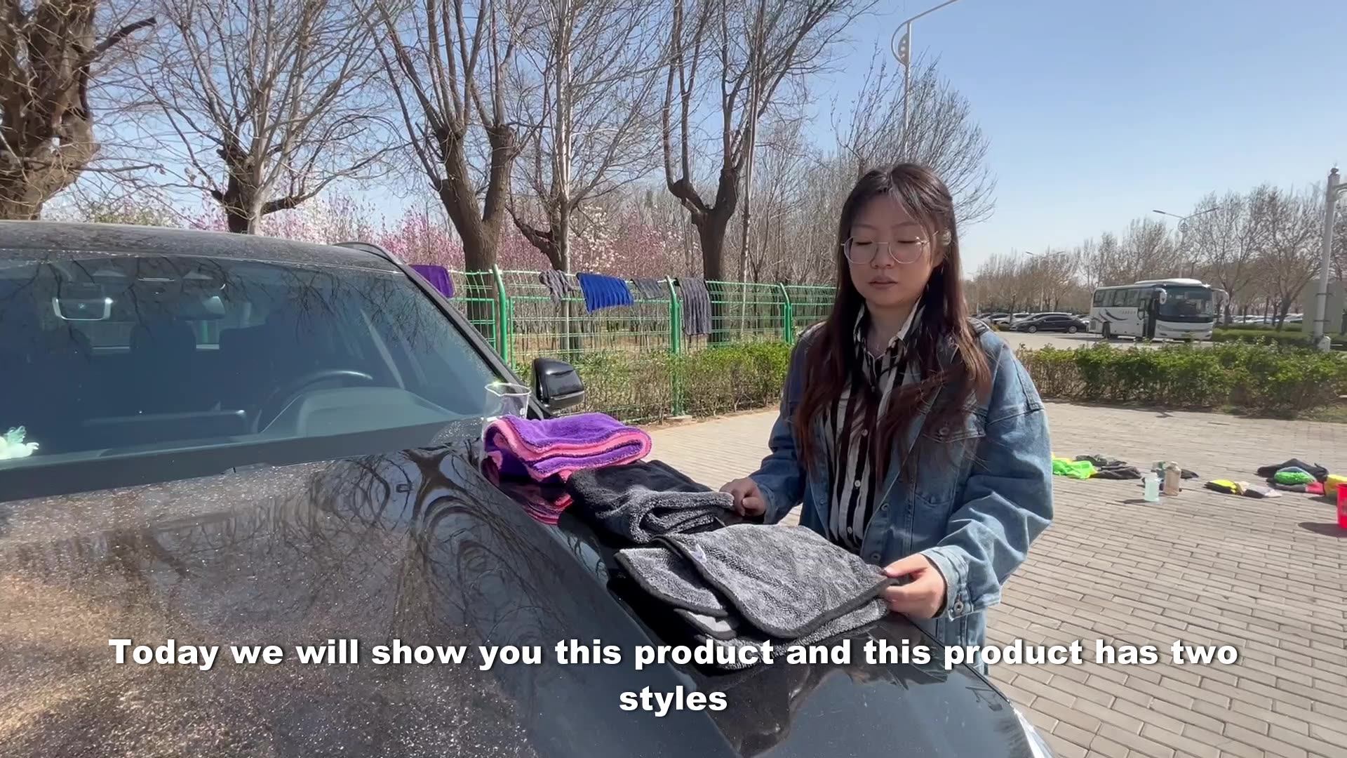 1200gsm 1400 Gsm Thickened Car Wash Accessories Towel Twisted Loop Car