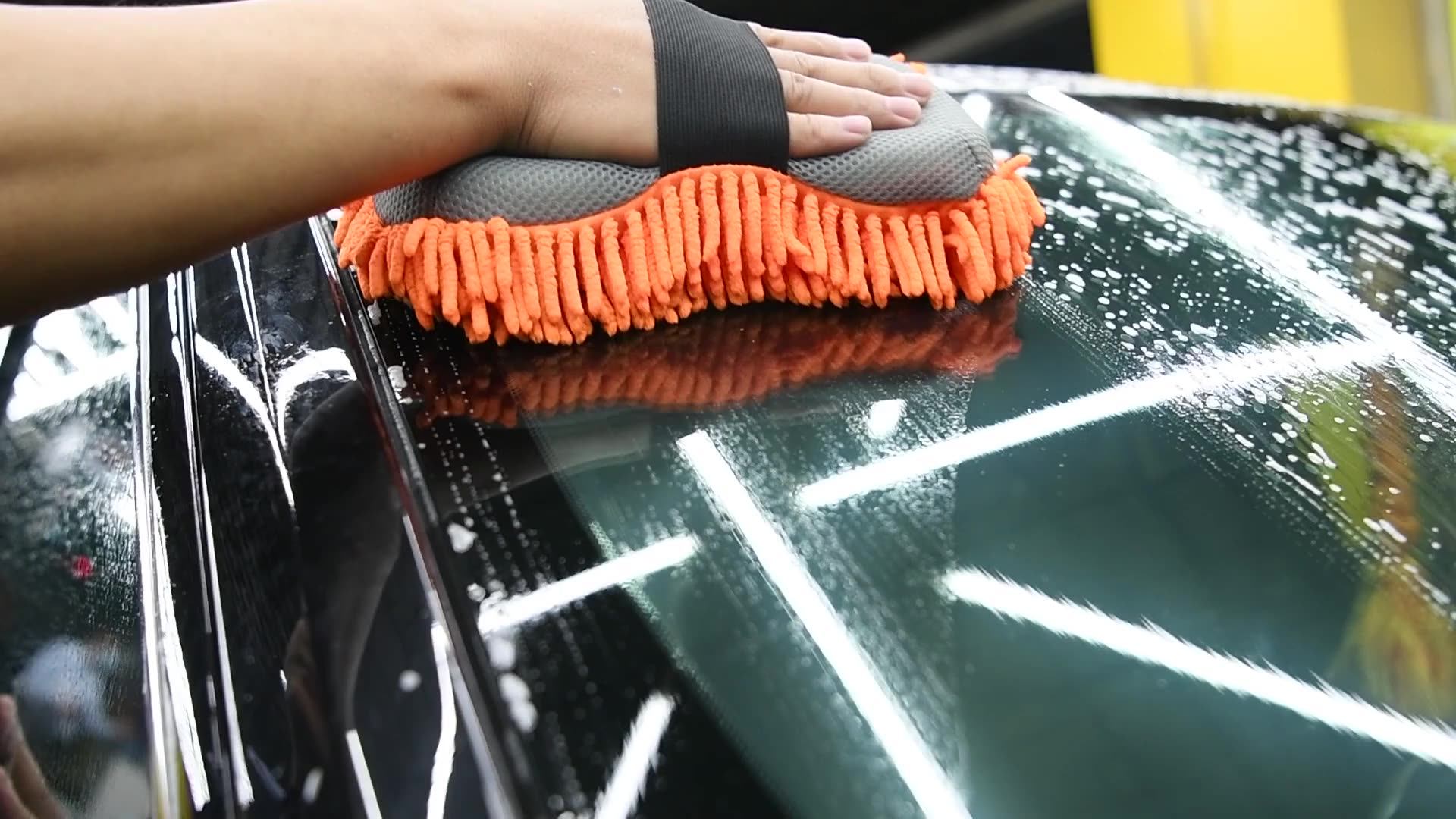 Large Doublesided Microfiber Car Wash Mitt Chenille Cleaning Gloves 16