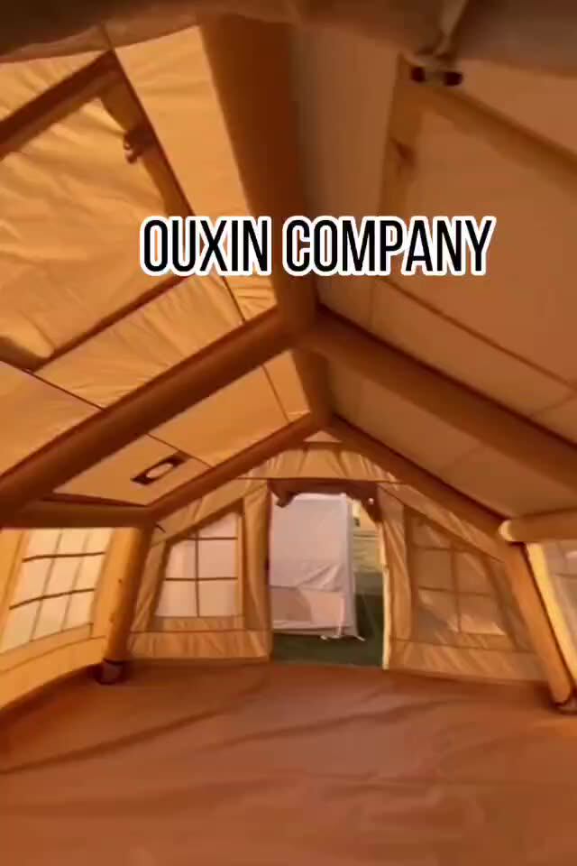 Hot Selling Family Outdoor Blow Up Tent Air Pole Weekend Oxford House
