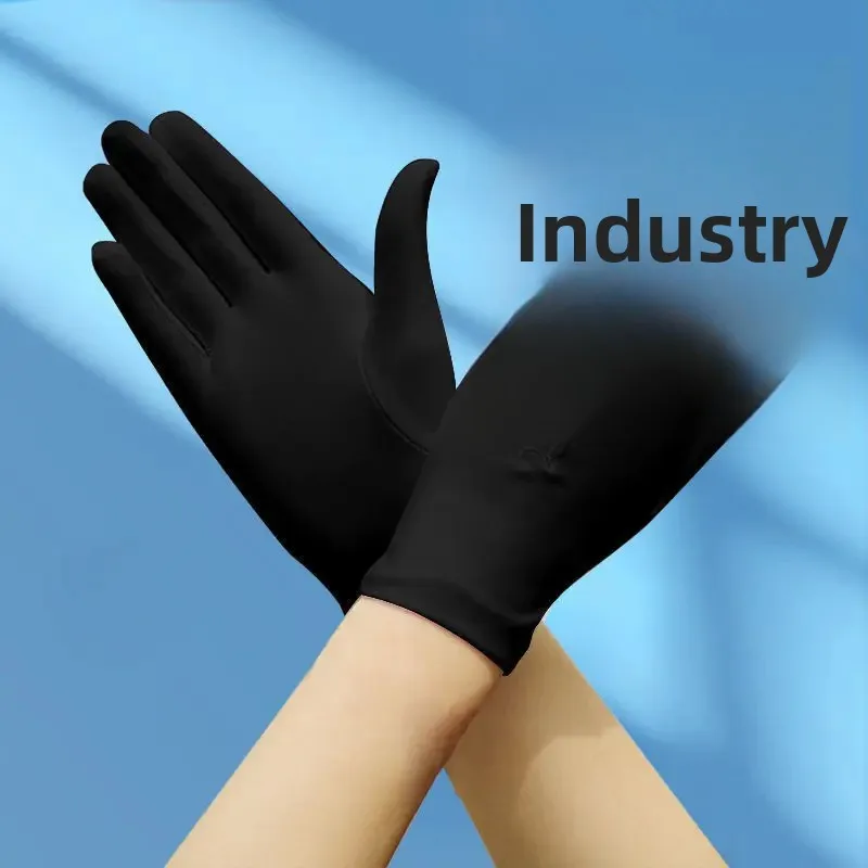 Men's and Women's Spandex Jewelry Gloves Elastic Tight Black and White Dance Performance Etiquette Conductor Emcee Gloves Wholesale