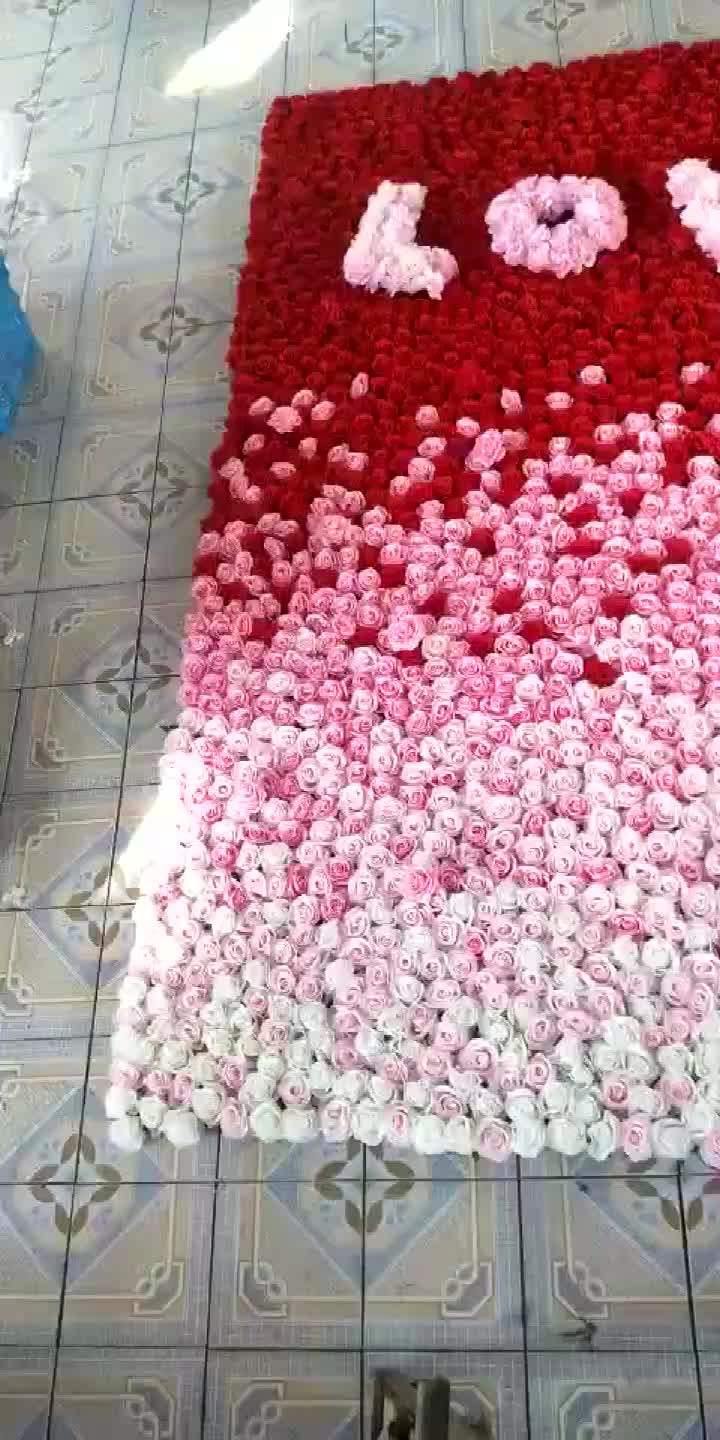 Luxury 3d Flower Wall Backdrop Mat Wedding Home Decor Artificial Panels