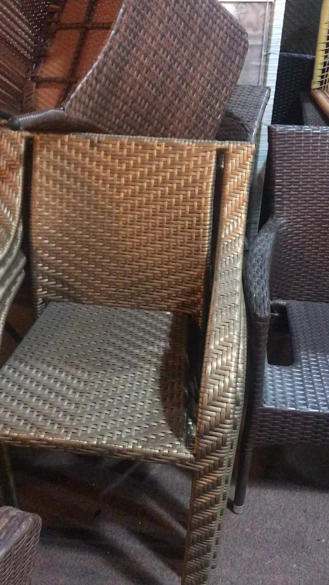 Yizhou Rattan Modern White Outdoor Furniture Restaurant Garden Hot Sale