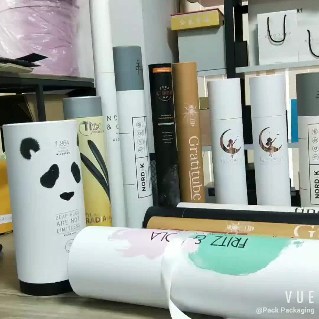 Custom Poster Packaging Tube Postal Cardboard Poster Mailer Tube