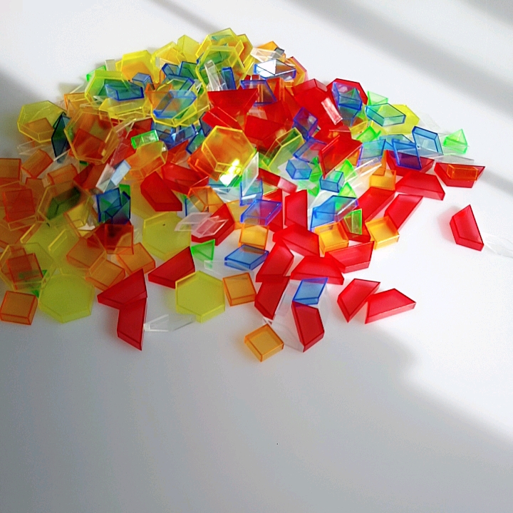 Translucent Pattern Blocks,Fine Motor Skills Educational Kids Toys