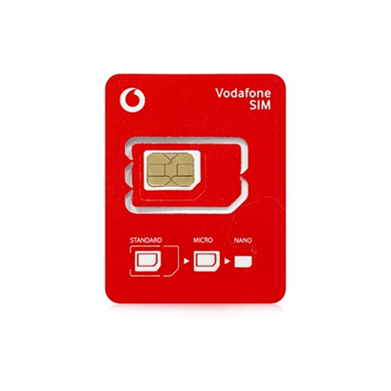 European Sim Card France Eu Multi-Country Vodafone Universal 5g High-Speed Data Internet Mobile Phone Card Airport Pick-Up