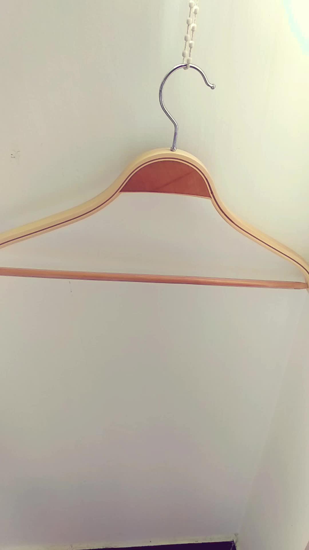 Laminated Fancy Antislip Wooden Clothes Hanger Buy Laminated Wooden