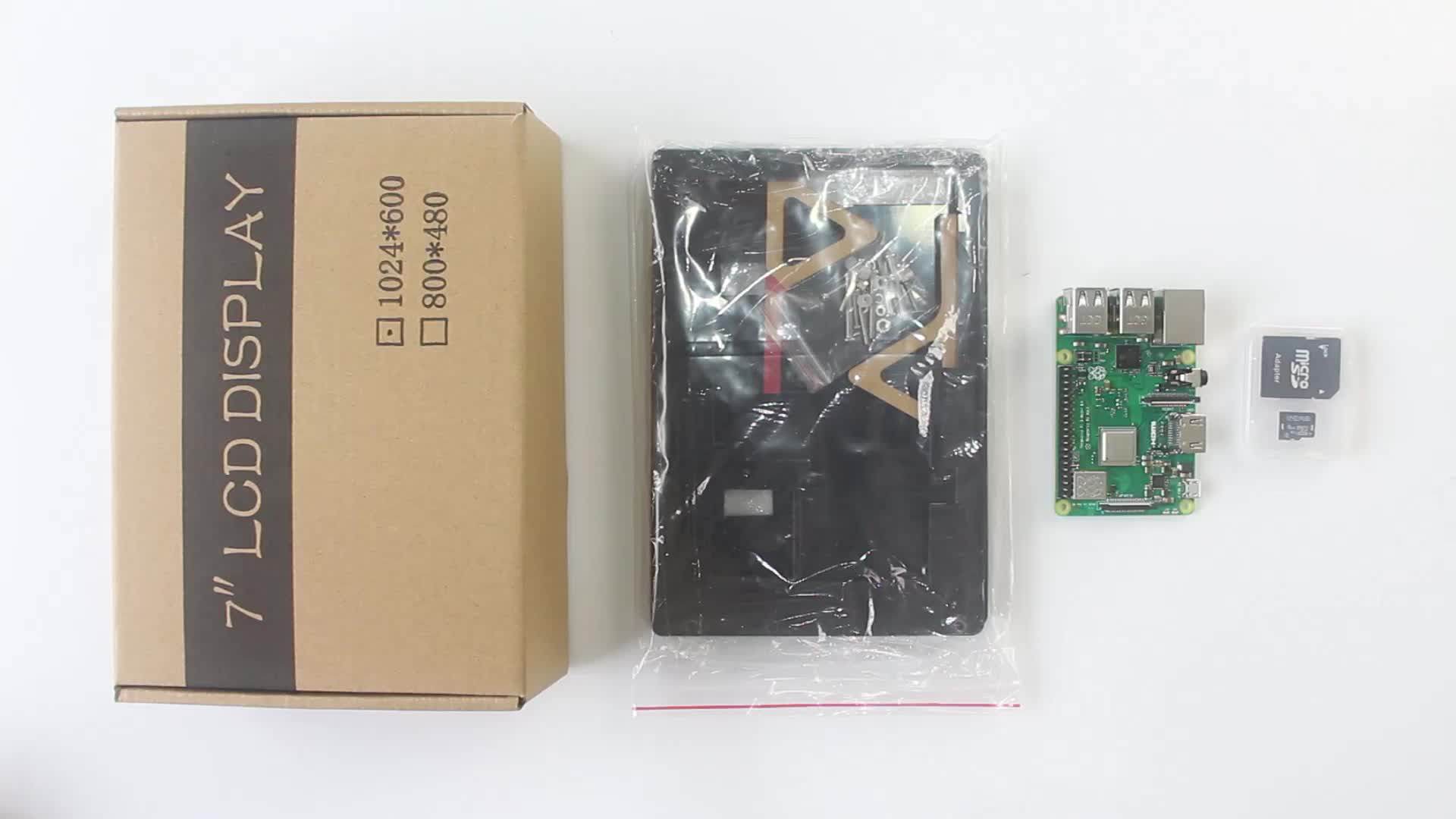 7 Inch Raspberry Pi 4 Touch Screen 1024*600 IPS LCD 800*480