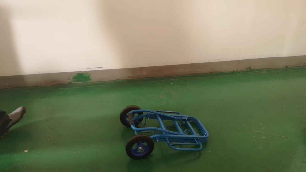 Transfer Goods Two Silent Rubber Wheels Portable Foldable Hand Trolley