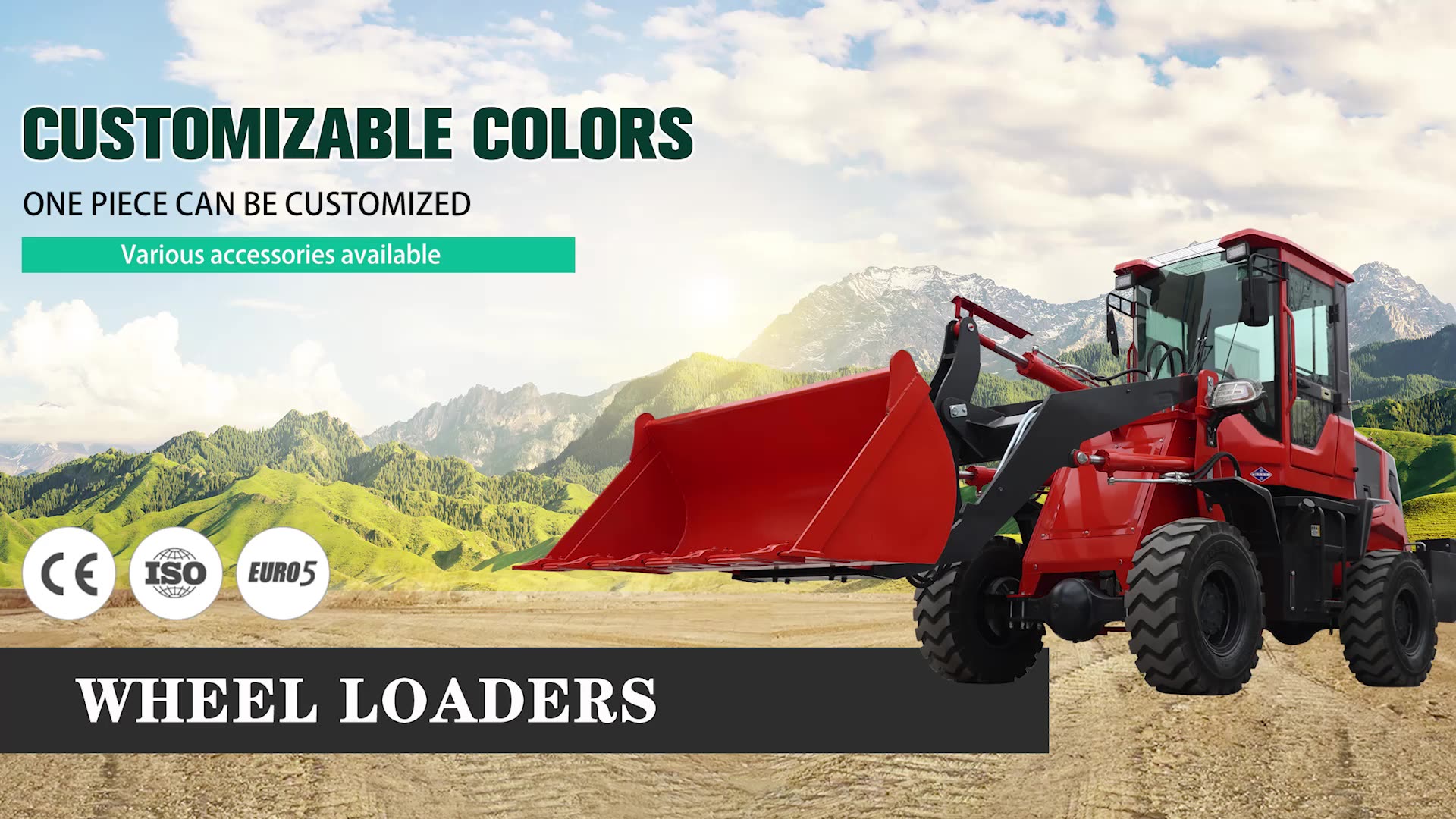 Cheapest 3 Ton Diesel Wheel Loaders Mini Front End Loader Excavator