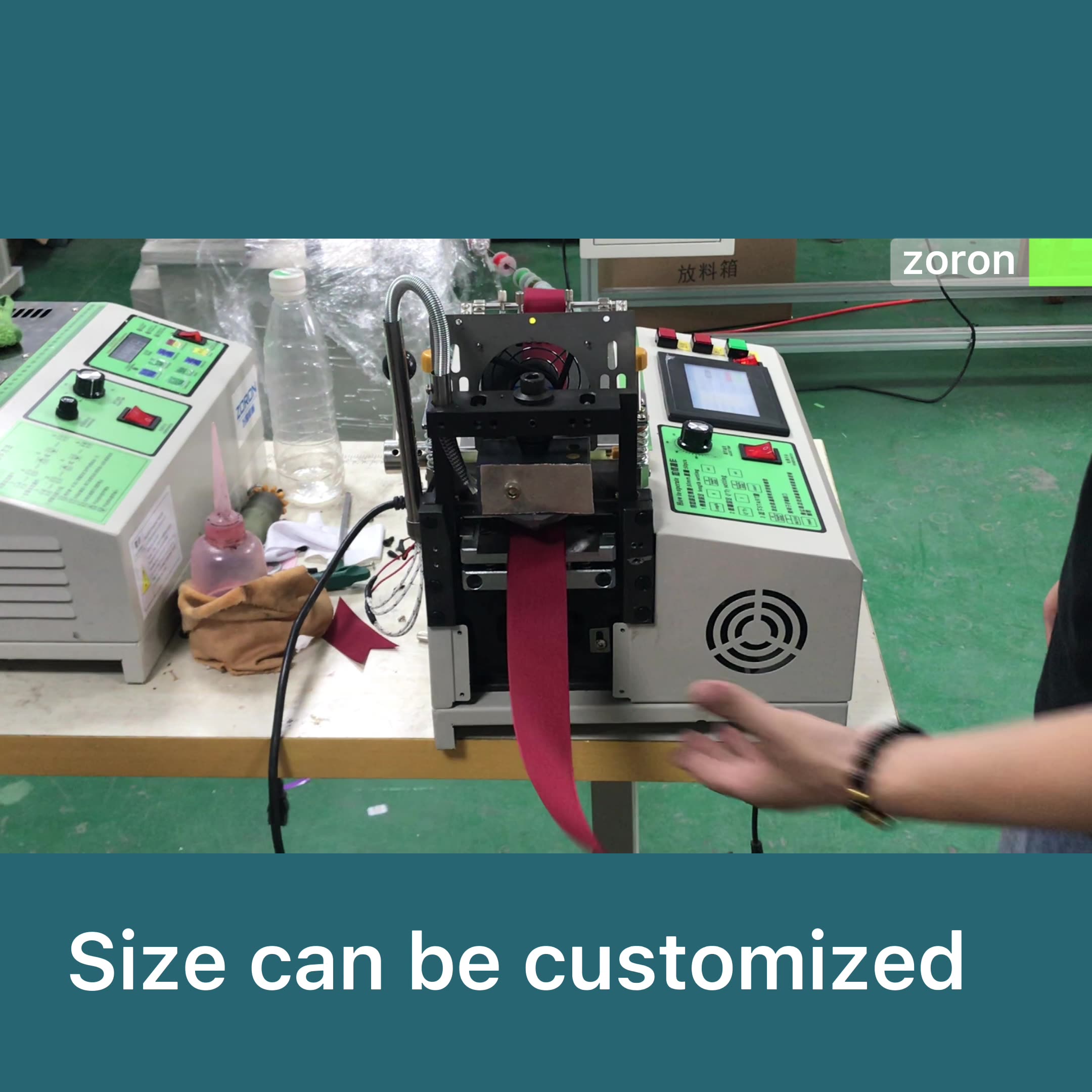 Computer Controlled Automatic Tape Cutter Hot Braided Tape Ribbon