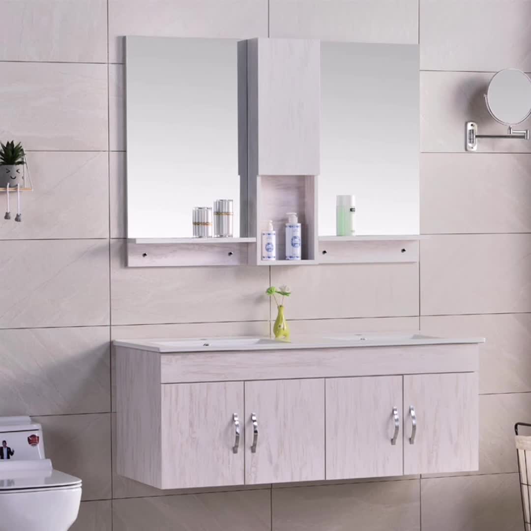 Doble Tazón Vanidad De Baño Clásico De Madera Del Cuarto De Baño Del