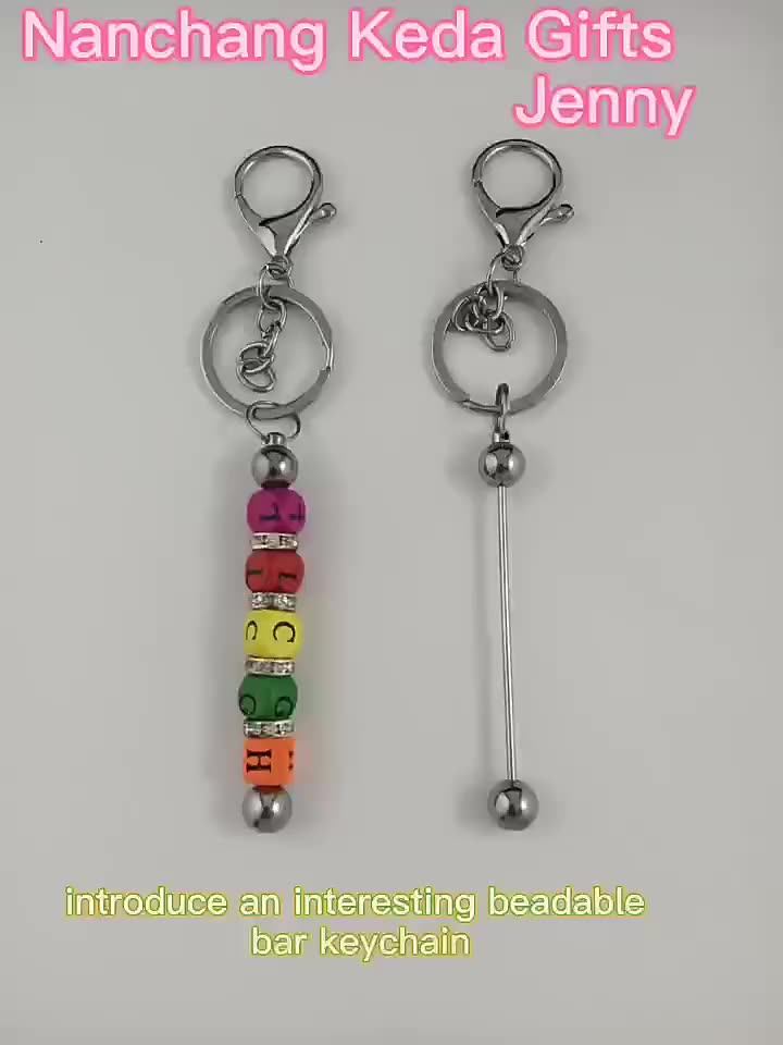 Gifts Add A Bead Diy Keychain Accessories New Beadable Items Matte