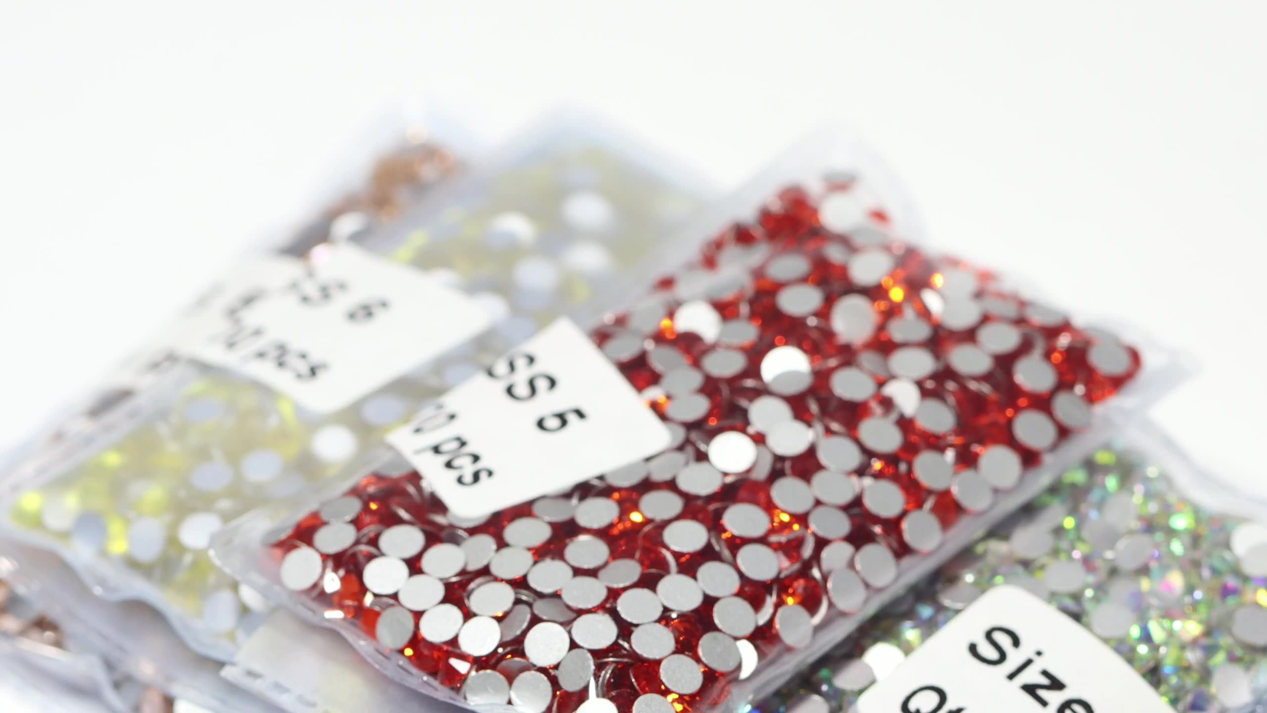 Customized 100 Gross Large Package Flat Back Glass Rhinestones Bulk