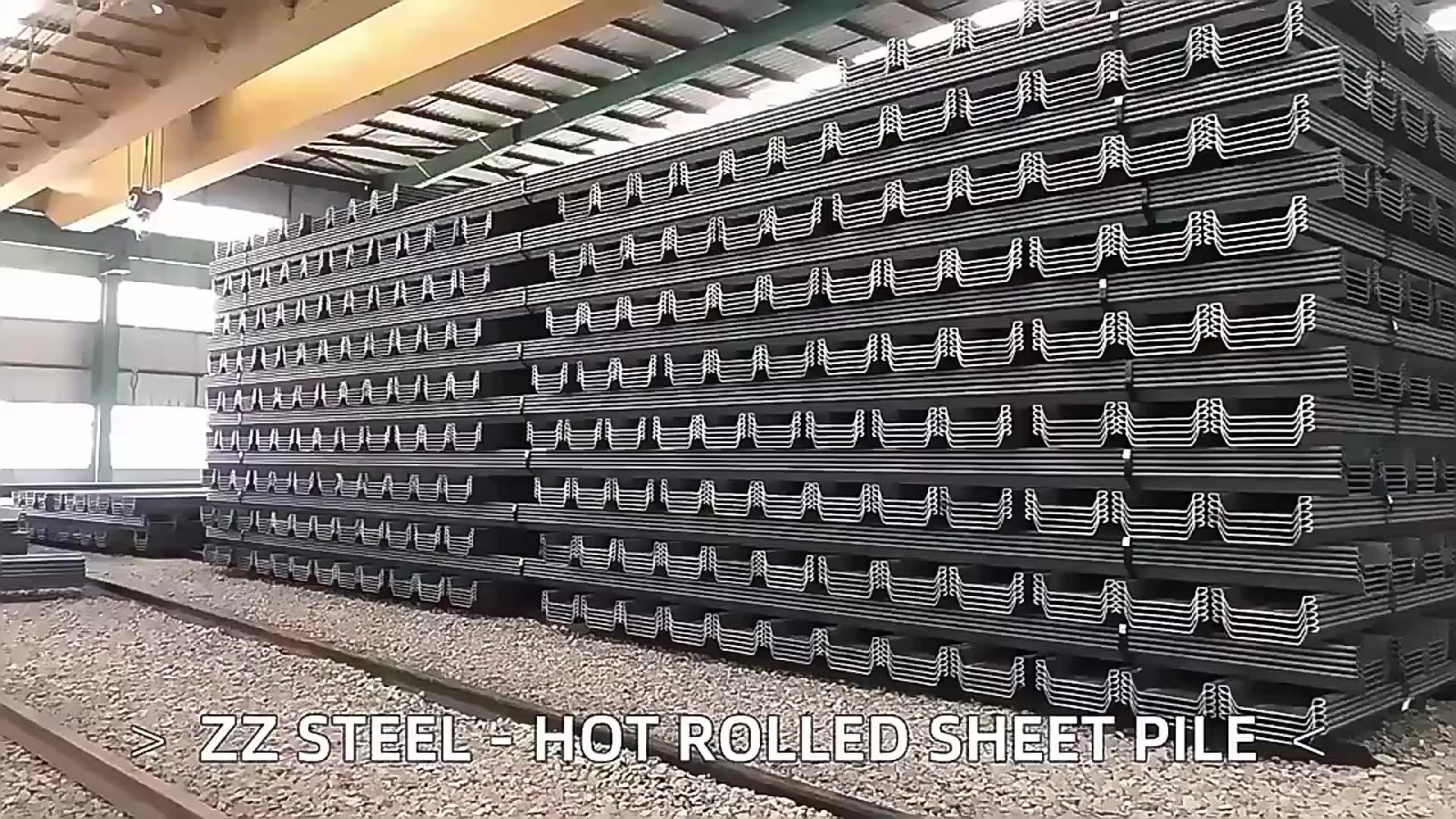 12m Hot Dip Steel Sheet Pile China Supplier Quality Direct Sales Steel