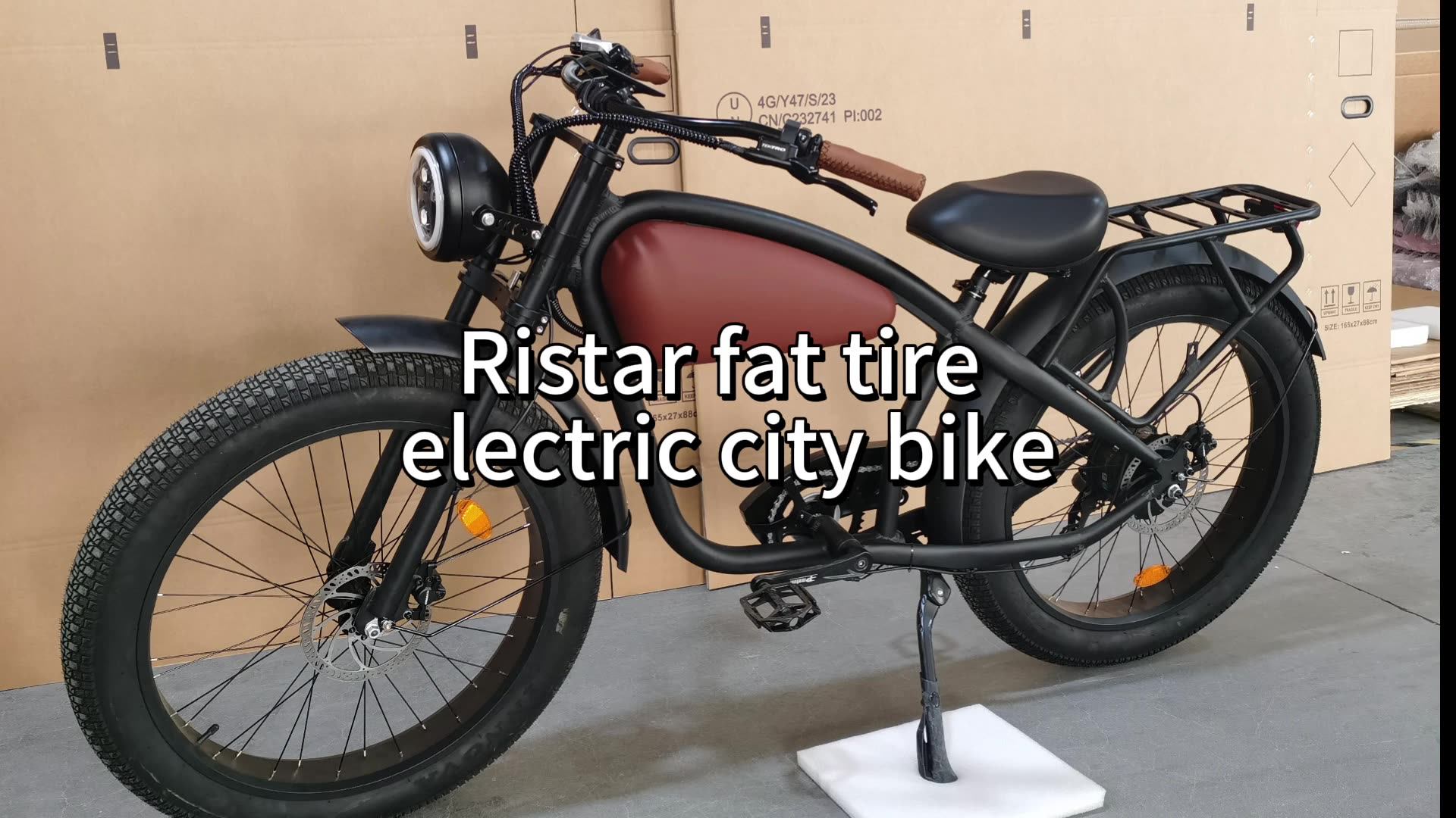 Cheetah Vintage Cruiser Style 26 Inch Cafe Racer Fat Tire Electric Bike