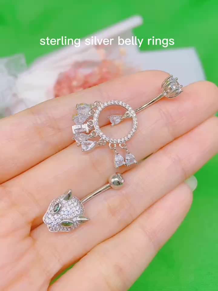 Gaby Piercing Argent Sterling 925 Earring Heart Shape Flat Back Silver