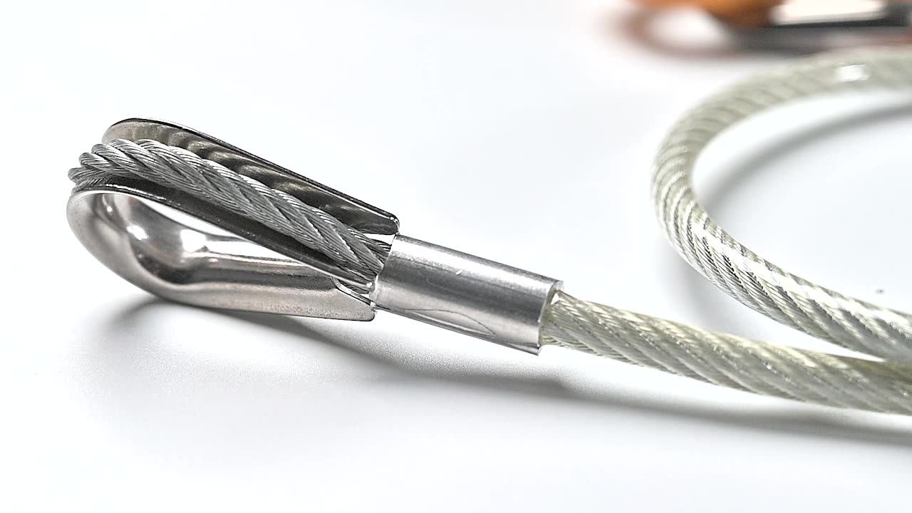 Safety Trailer Tow Wire Rope Cable Plastic Coated Trailer Breakaway