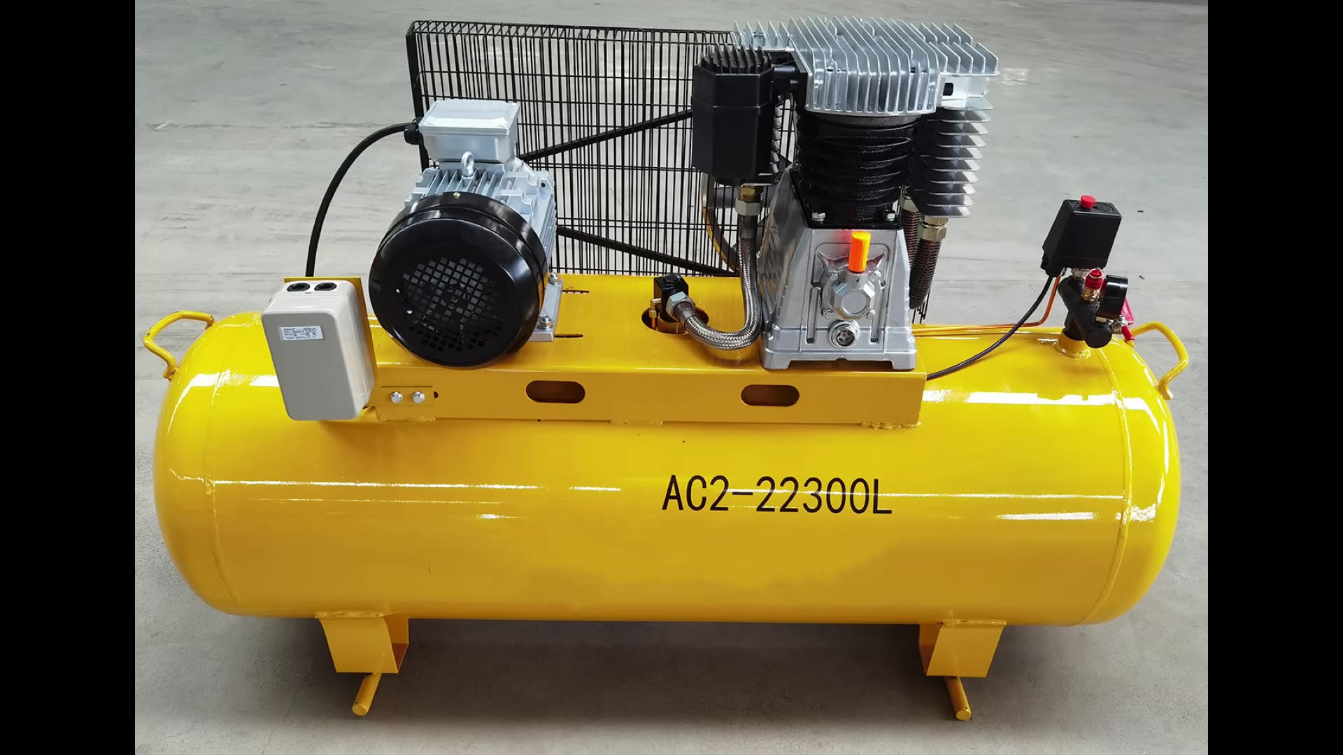2hp 8bar With 50l Air Tank Aluminum Compressor Head Drilling 2055