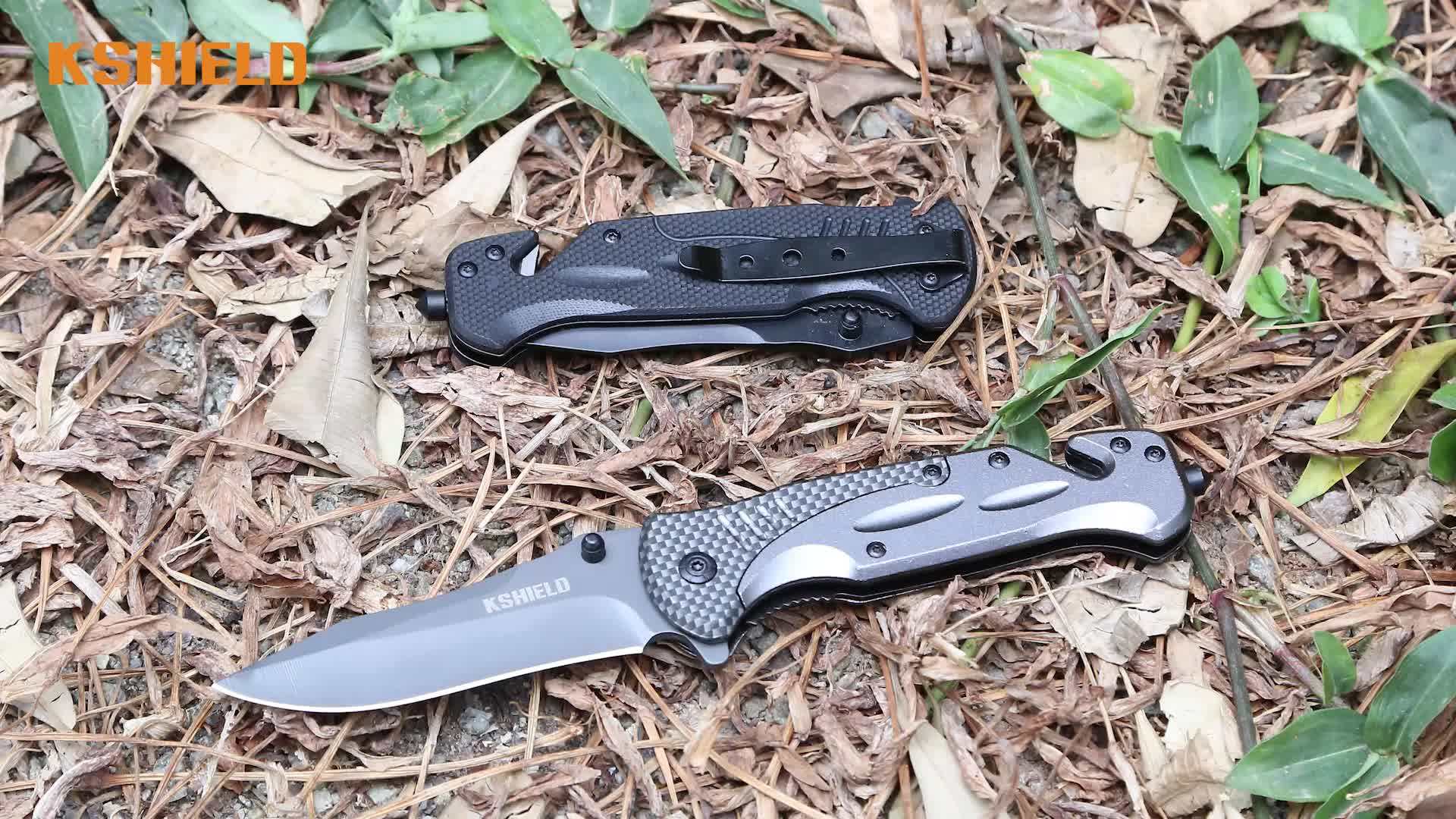 Multifunction G10 Folding Knife Stainless Steel High Hardness Blade Outdoor Camping Military