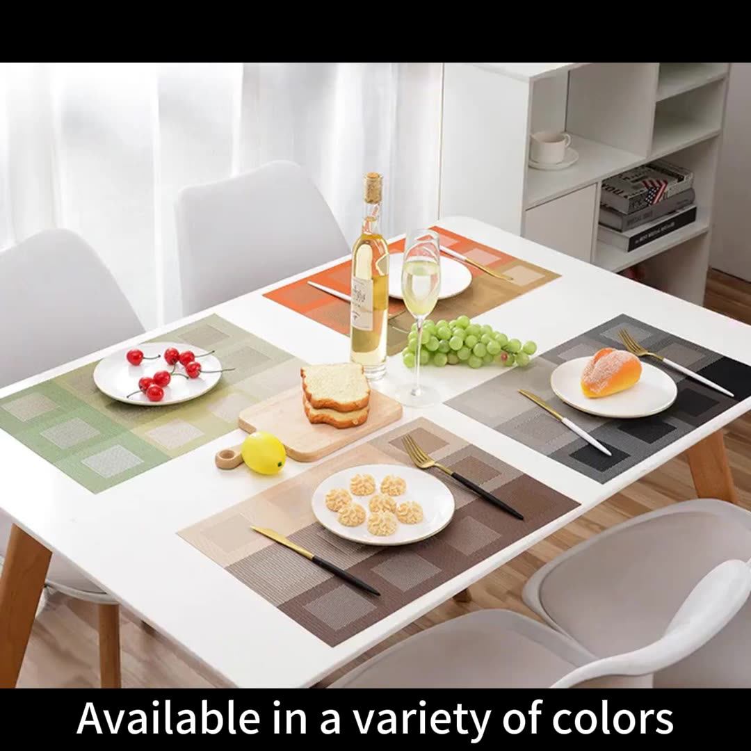 Starunk Table Decoration Pvc Antislip Washable Woven Vinyl Lattice