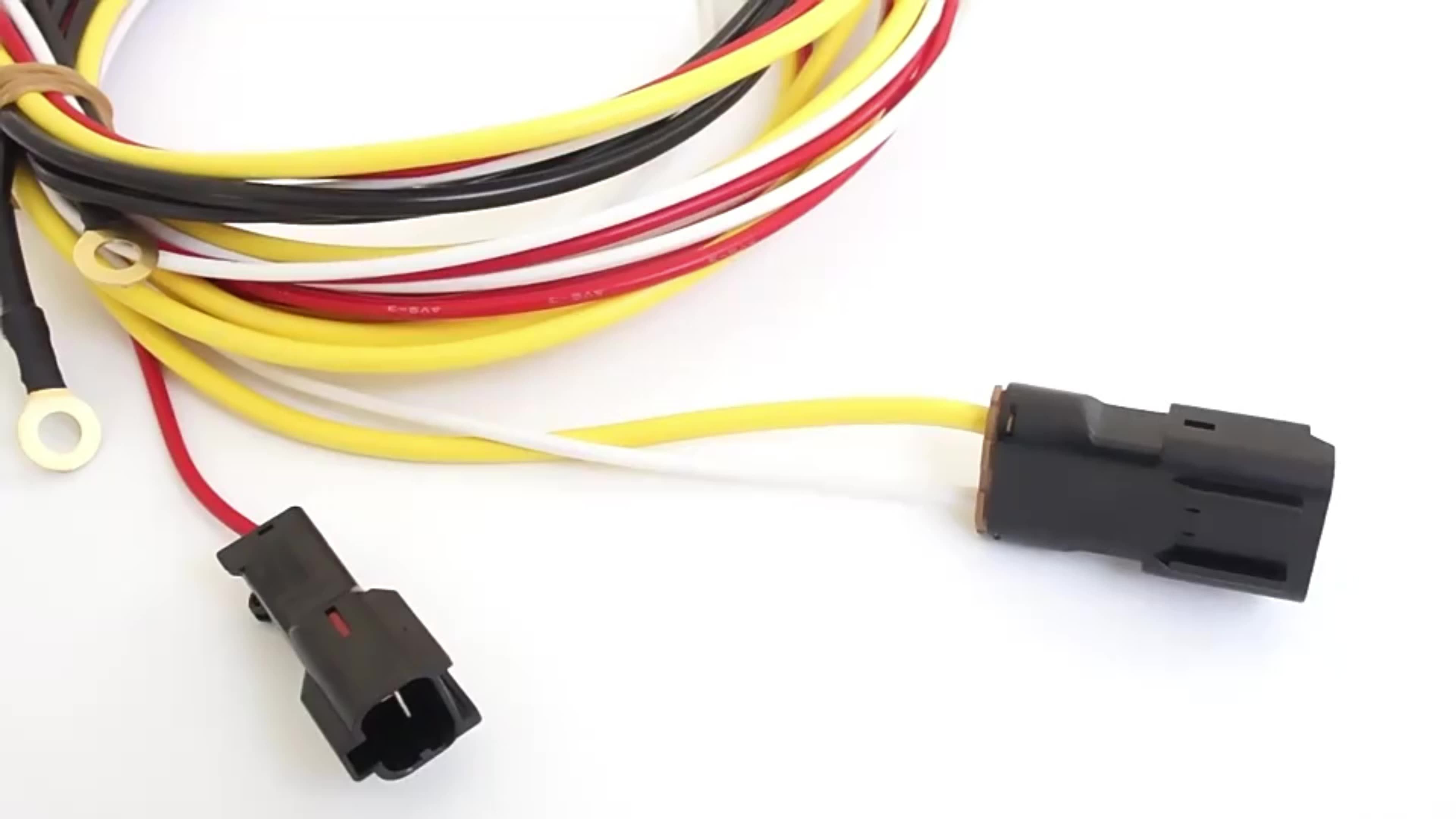 Motorcycle Led Headlight Transfer Switch 12v 40a Relay Motorcycle Spotlight Cable Harness Led