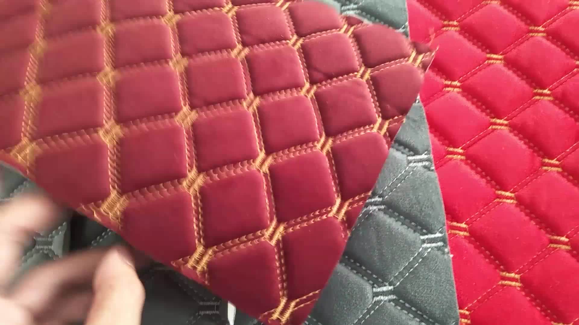 New Design Knitted Polyester Velvet Fabric With Sponge For Car Cover