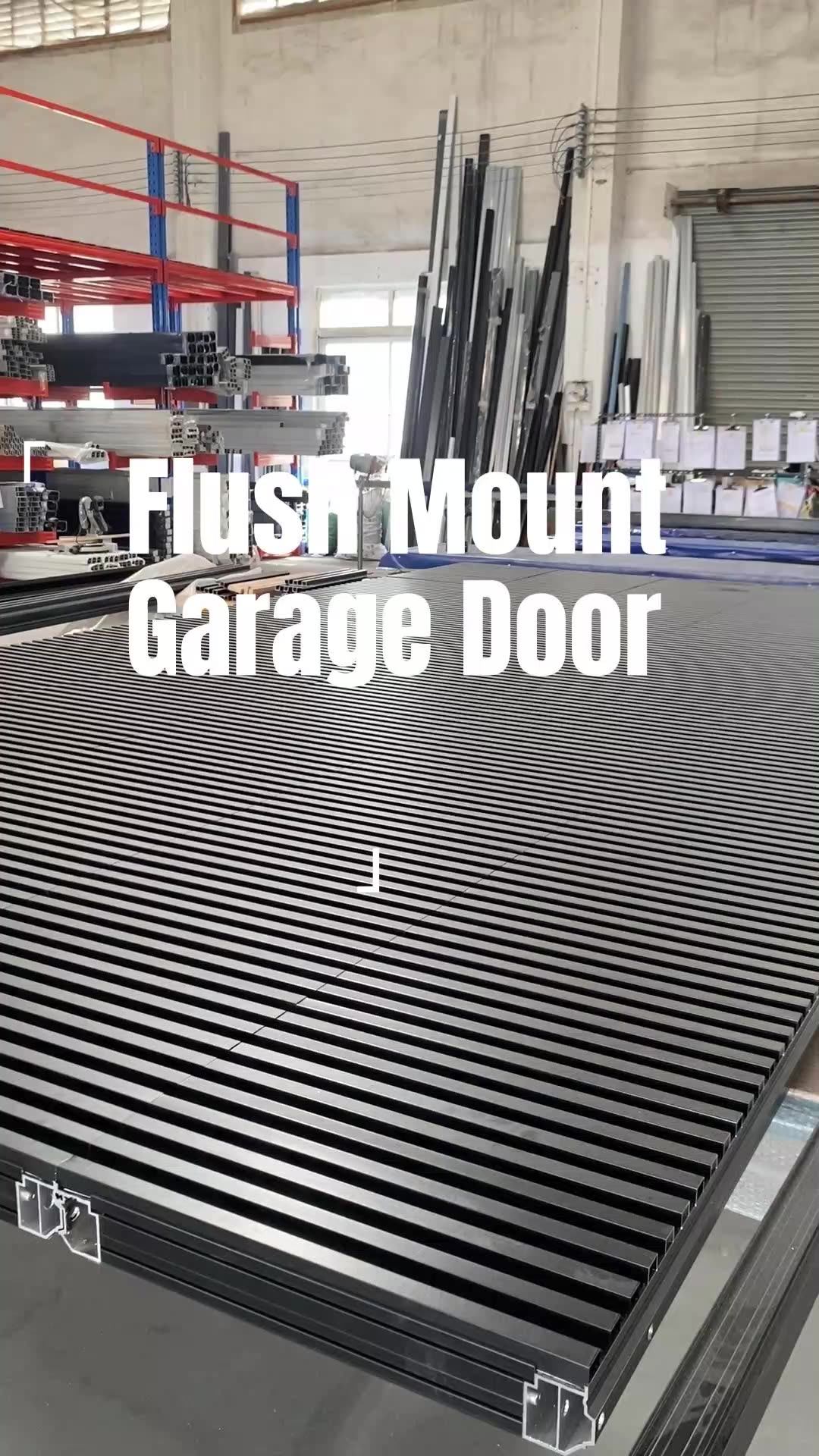 Modern Vertical Bi Folding Tilt Up Deco Batten Garage Doors Slatted