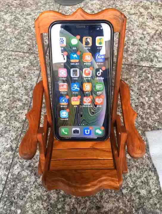 Mobile phone holder Mahogany mobile phone holder Myanmar Rosewood personality small chair craft gift decoration Mobile phone holder ornaments