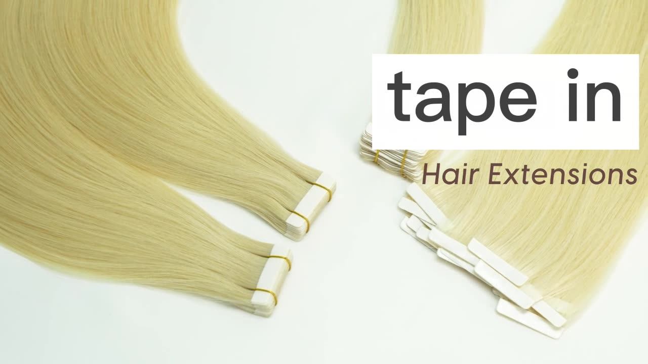 Tape Ins Extension Double Drawn Skin Weft Invisible Pu Tape In 100