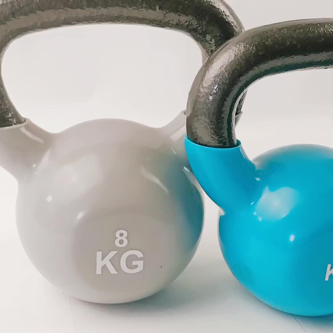 Hotsale Vinyl Coated Kettlebell Free Weight Dipping Iron Kettlebell
