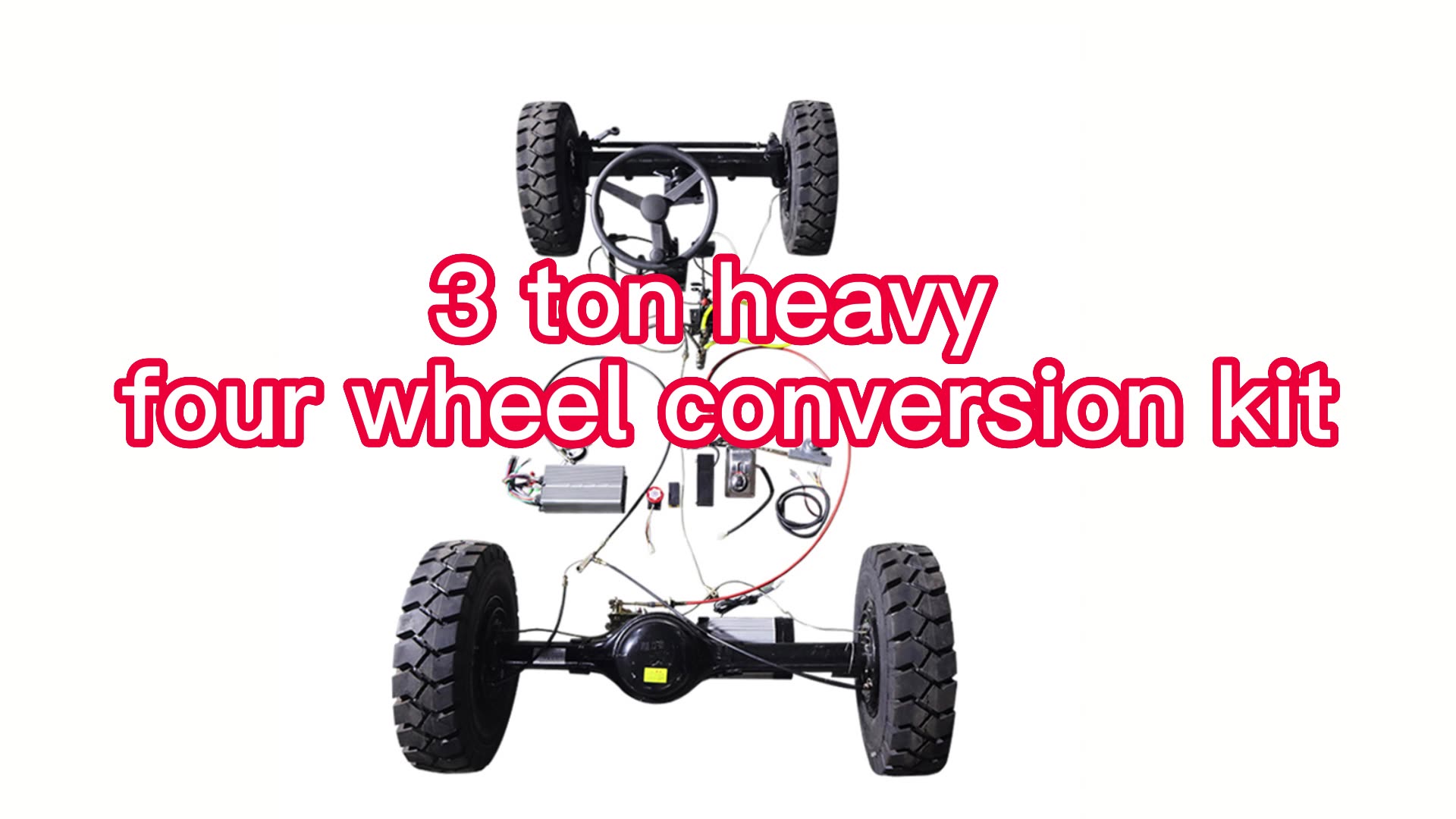 Electric Car Conversion Kit Oil Brake 3000w Brushless Rear Axle With